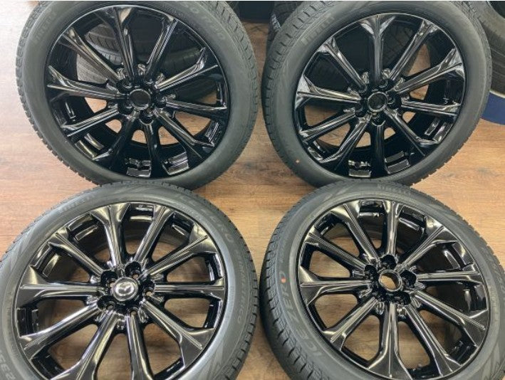 1 ν§ 冬用SET!! マツダ CX-60 CX-80 純正 20インチ 7.5J+45 ブラック