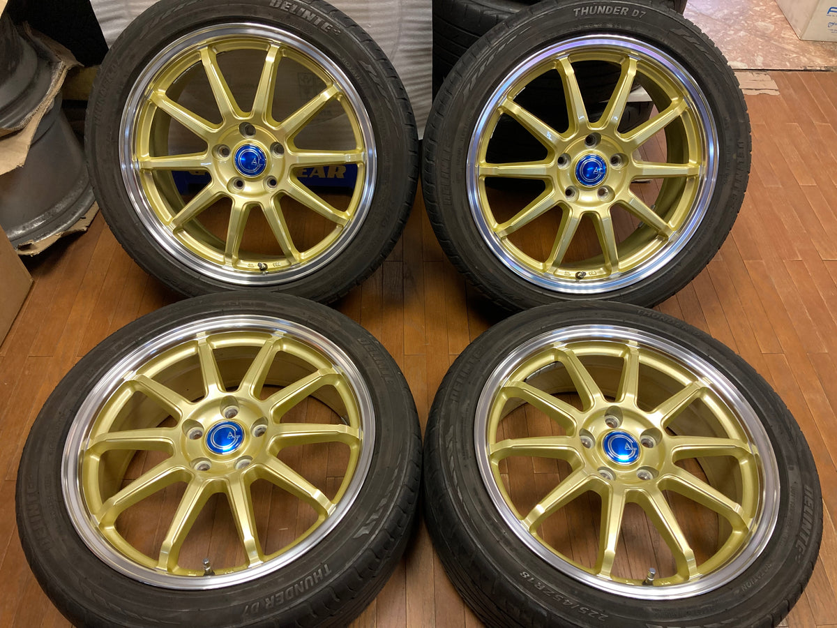 レアマイスター バルクマァジ 7.5J 53 225/45R18 オデッセイ等 刻み