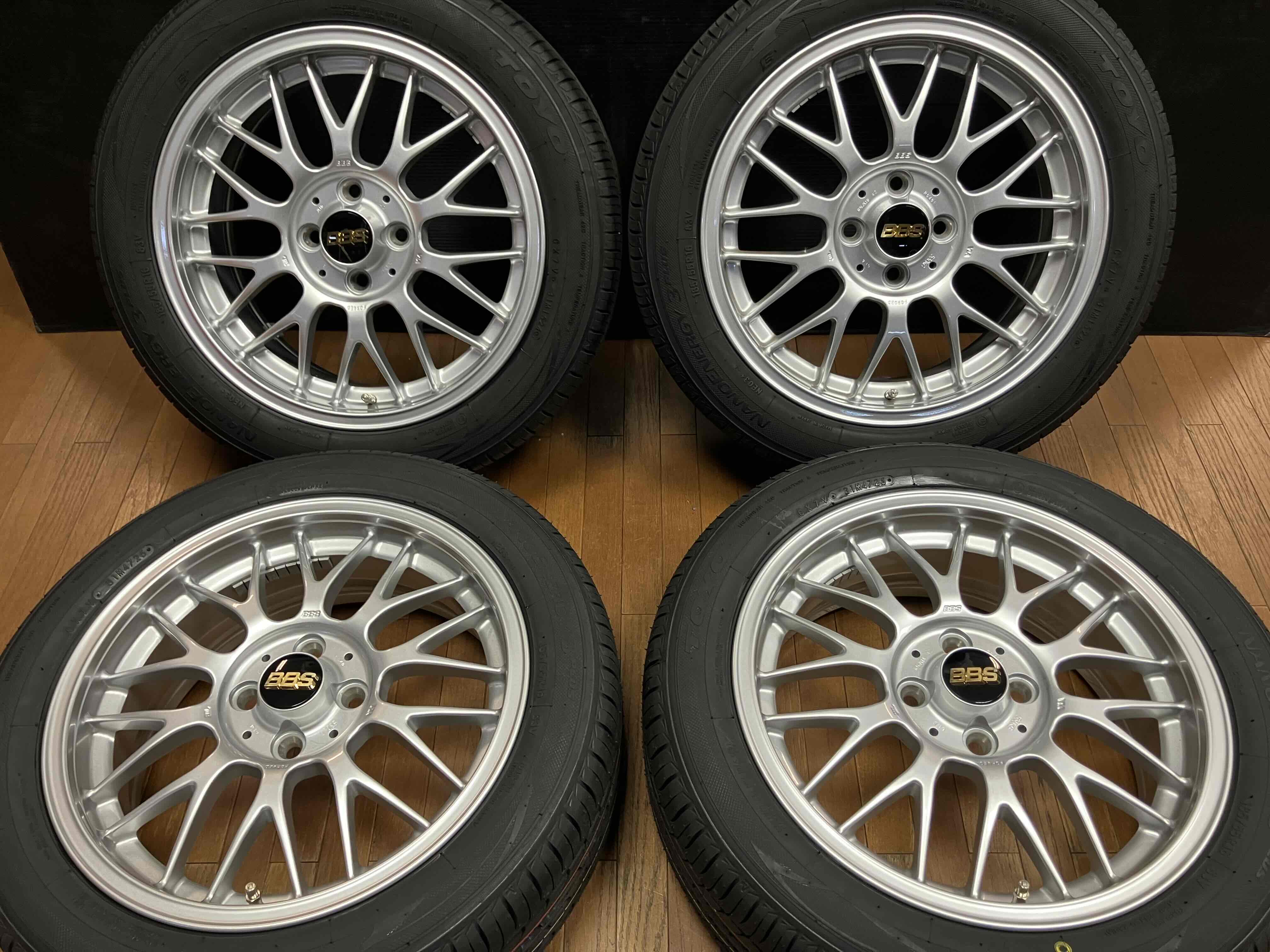 ◇極美品!!BBS RG-F 16インチ RG408 6.5J+42 4H100◇ナノエナジー185