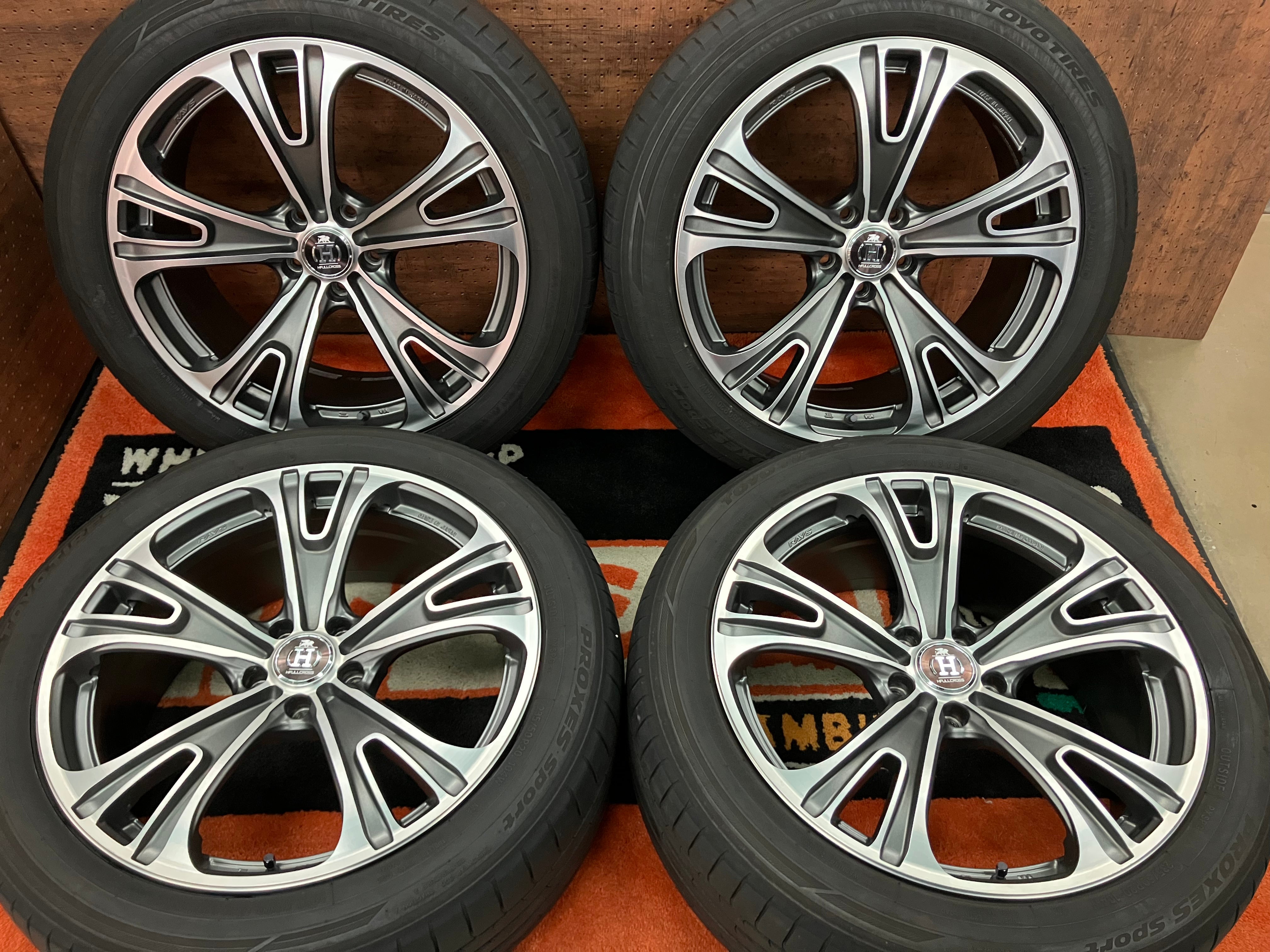 ◇レイズ フルクロス RG5◇20インチ 8.5J+38 114.3-5H◇235/50-20