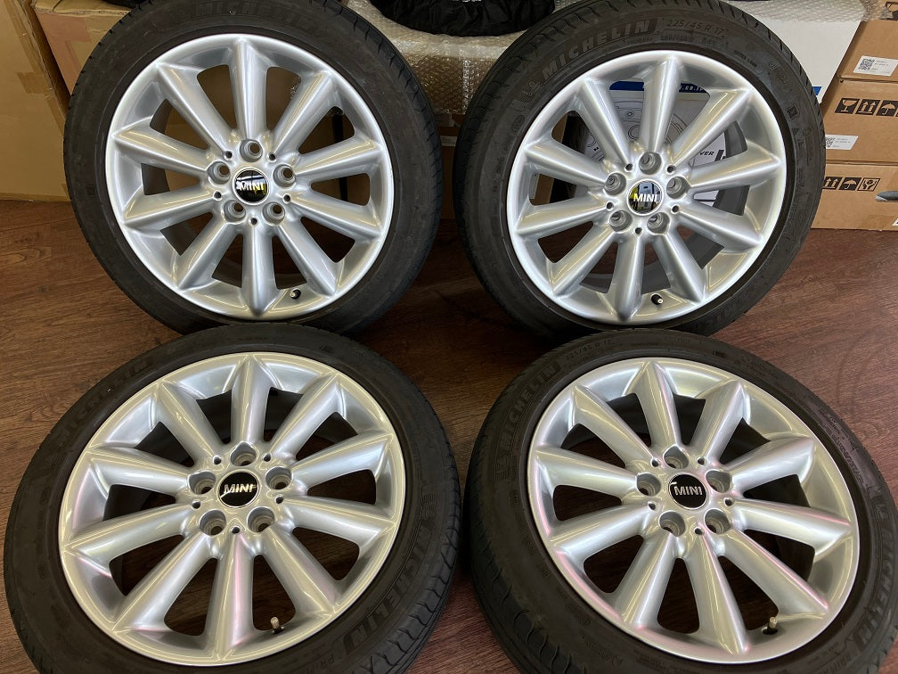 バリ溝 ミニクーパー F54クラブマン MINI純正ベントスポーク518 1 ν§ ミニ F54 クラブマン MINI 純正 ベントスポーク518 7.5J-17インチ