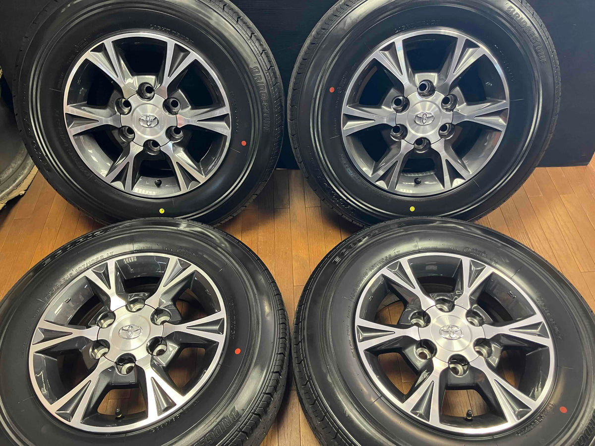 ◇新車外し!!200系 ハイエース純正 15インチ◇6J+35 6H139.7◇エコピア 