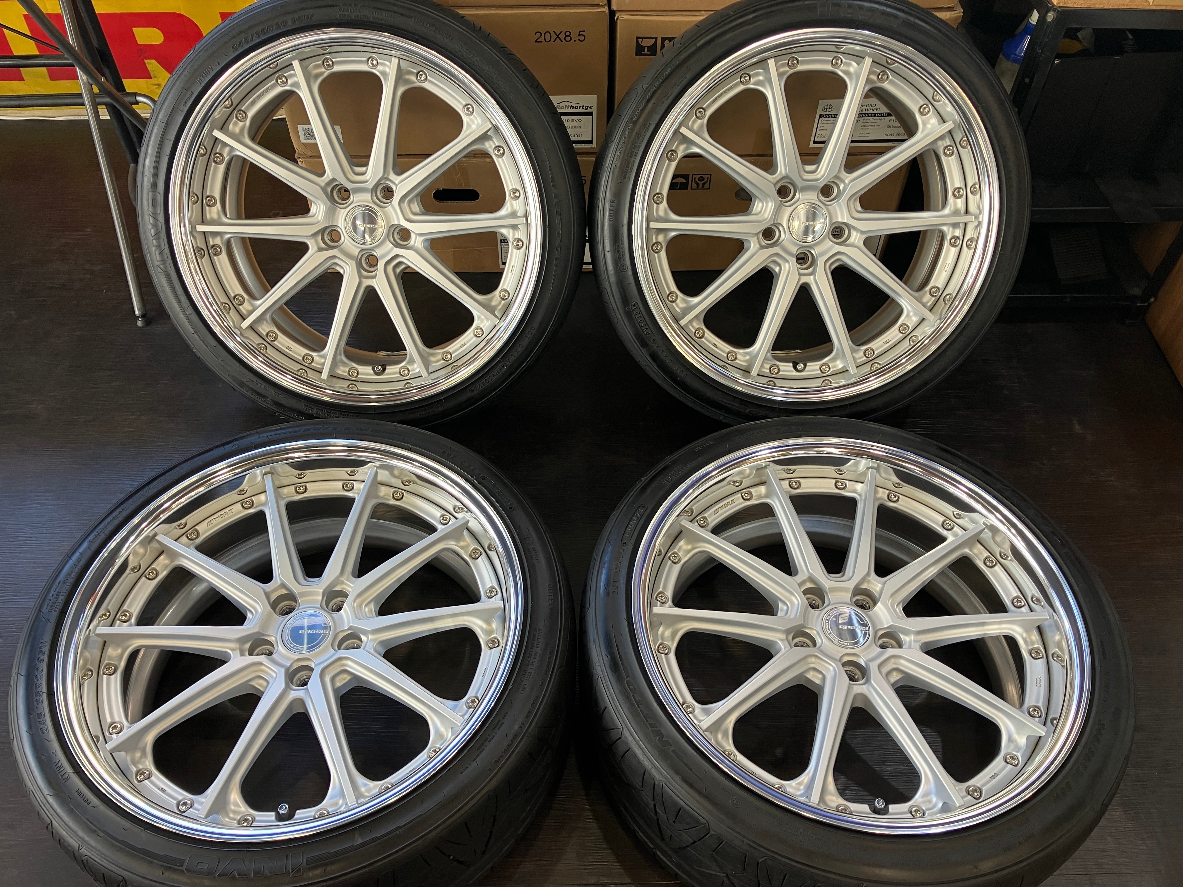 ☆程度良好! WORK グノーシスAE201 20インチ 9J+32 114.3/5H ニットー ☆程度良好! WORK グノーシスAE201 20インチ 9J+32 114.3/5H ニットー
