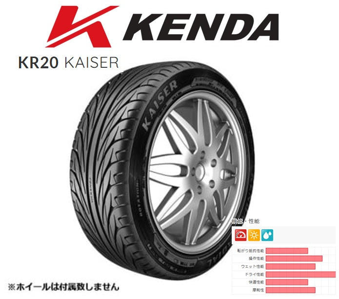 KENDA KR20 KAISER (ケンダ カイザー) 205/40R17 84H (205/40-17）