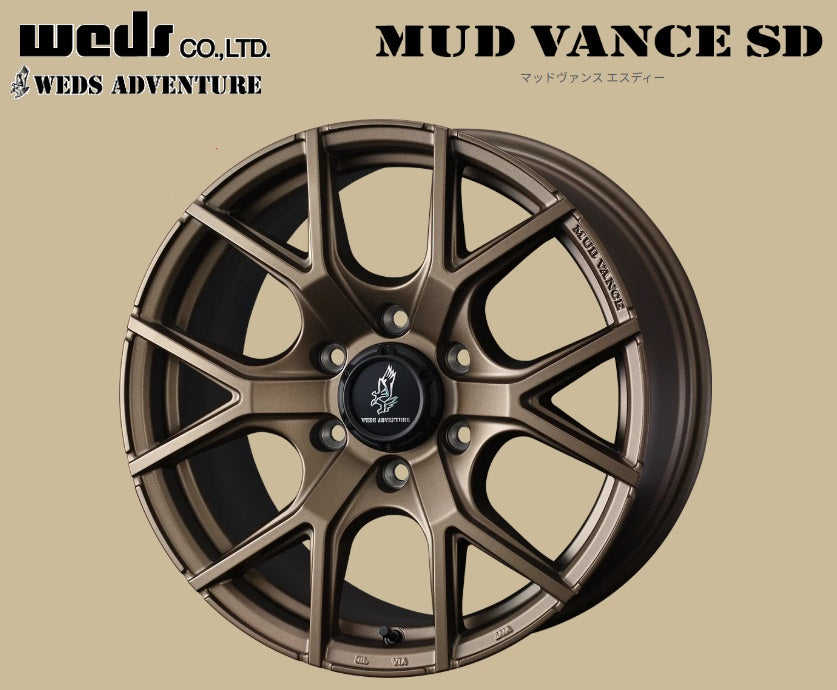 2 ν§ WEDS ADVENTURE MUDVANCESD SD 18ｲﾝﾁ 9J+50 PCD139.7/6H