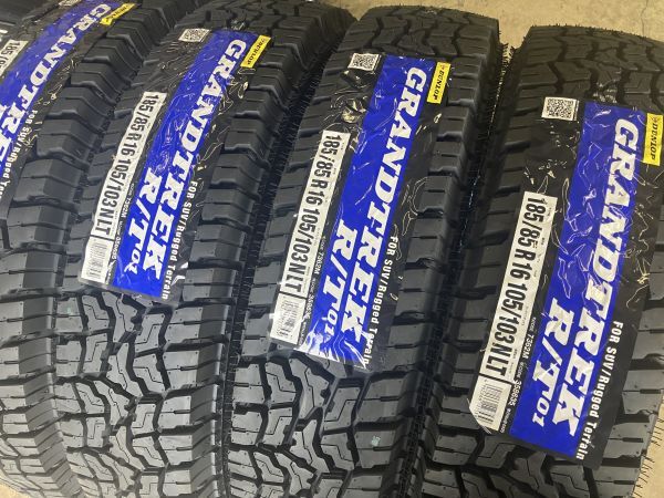 ☆即納！現品限り4本☆ ダンロップ グラントレック R/T01 185/85R16