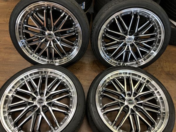 1 ν§ 1SET限定!! 共豊 AME シュタイナー EMX 20インチ8.5J+35 114.3/5H 