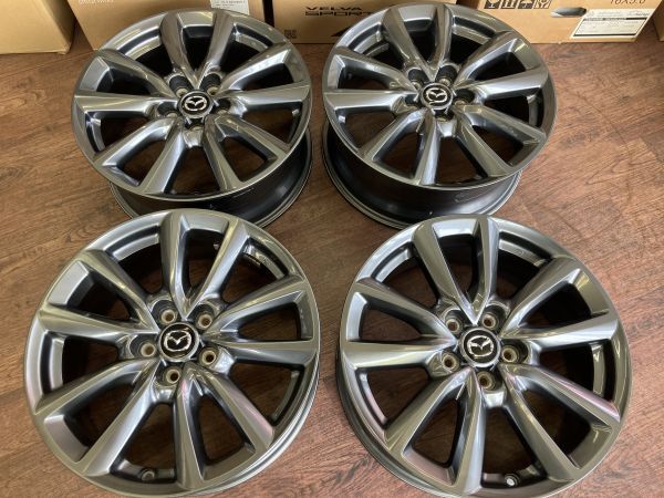 1 ν§ 状態良好!! マツダ MAZDA3 純正 18インチ 7J+45 114.3/5H