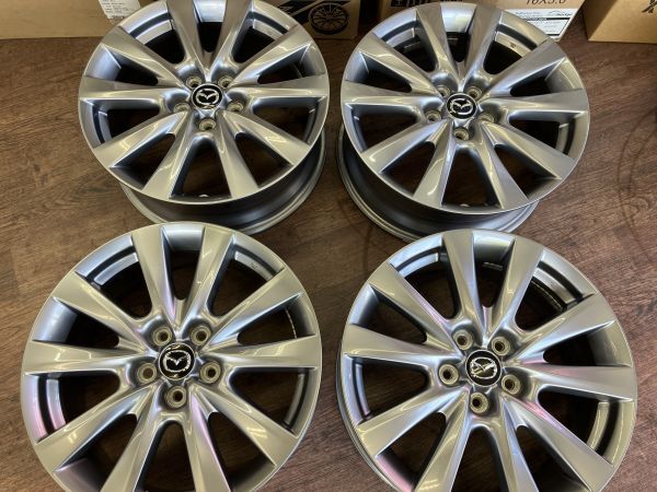 再値下げ　美品　マツダ3 純正ホイール+GOOD YEAR 1 ν§ 状態良好!! マツダ MAZDA3 FASTBACK 純正 18インチ 7J+45 114.3
