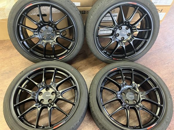 1 ν§ 状態良好!! エンケイ ENKEI Racing GTC02 18インチ 7.5J+48 100