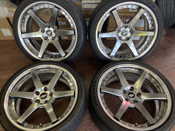 1 ν§ 美品!! WORK ワーク バックレーベル ジースト BST1 19インチ 8.5J