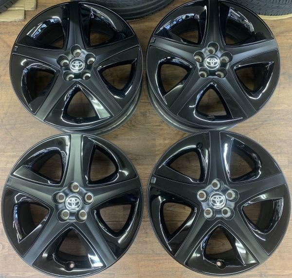 1ν§ 美品 トヨタ 50系 プリウス 純正 17インチ 7J+50 100-5H◇ハマ