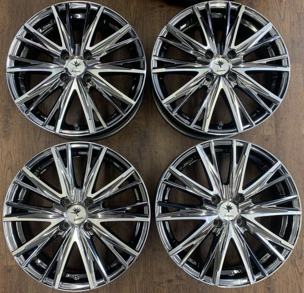 1 ν§ WEDS Kranze エルアボラ 331EVO 16インチ 5.5J+45 100-4H◇メッキ