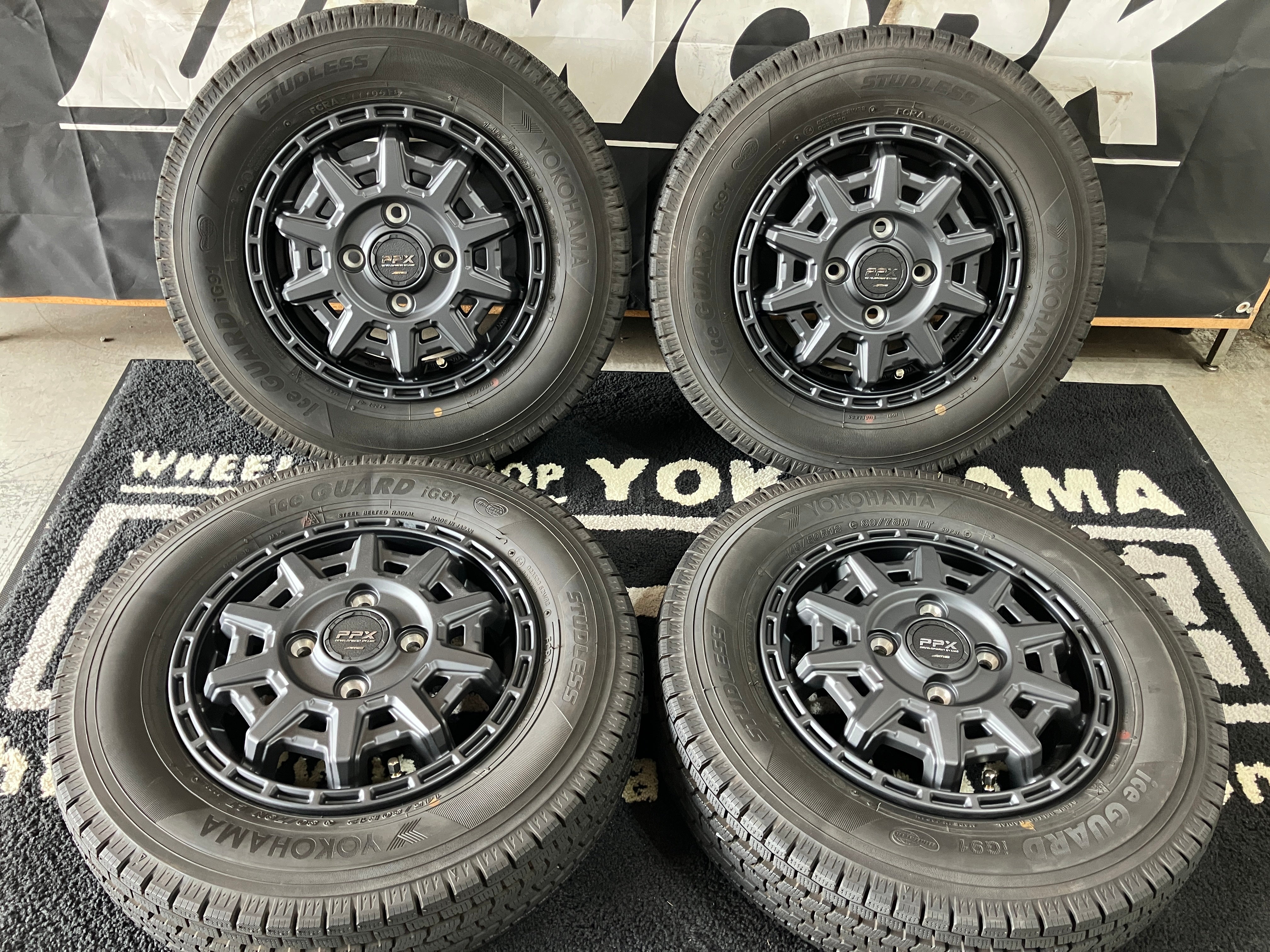 ◇冬用Set◇ 安心画像多数! 共豊PPX D10X 3.5J ET45 100-4H 145/80R12 ハイゼット エブリィ キャリィ –  ハマガレネットストア