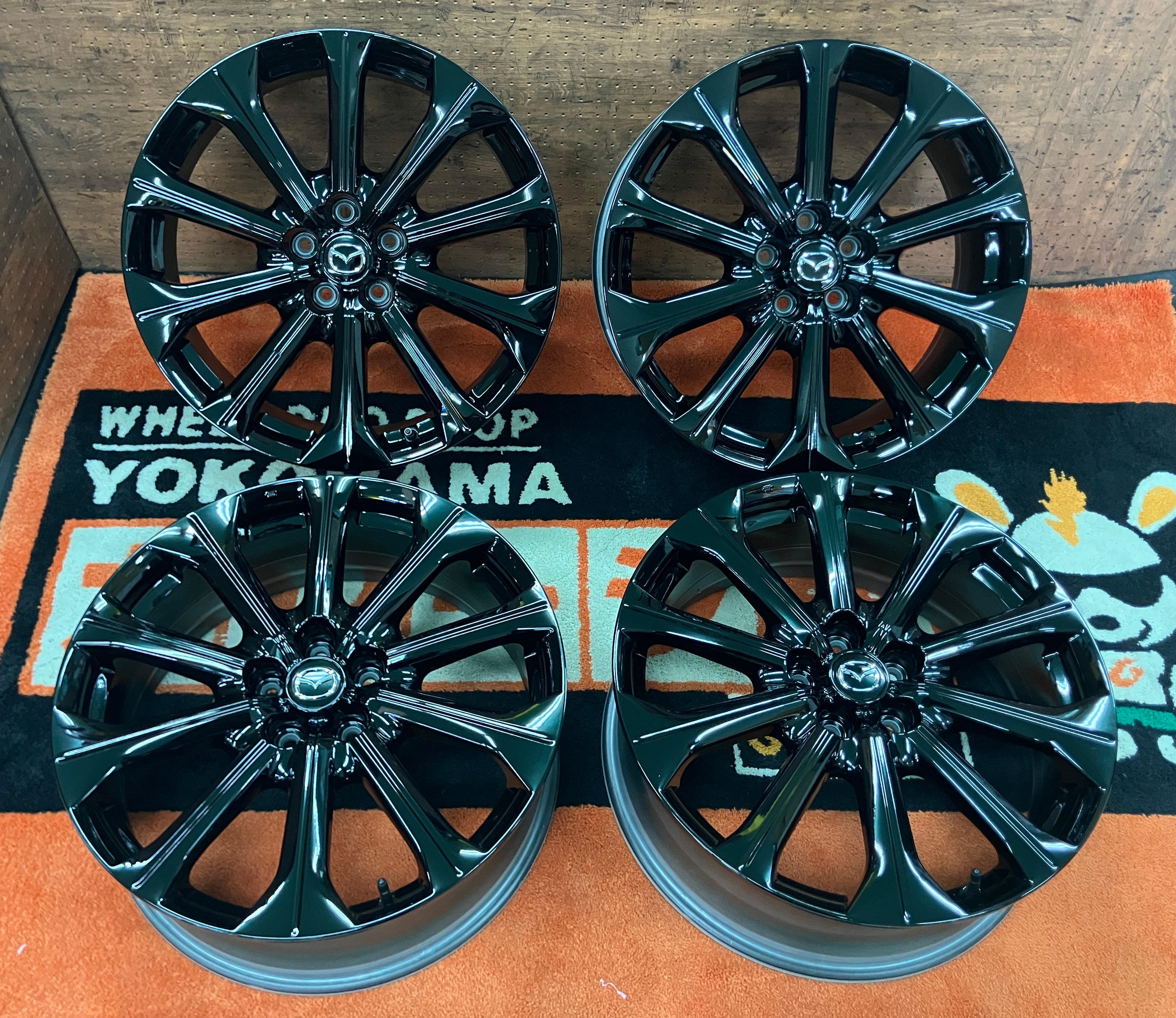 ◇ホイールのみ4本セット! 艶黒仕上げ済み! 20インチ マツダ純正 CX-60