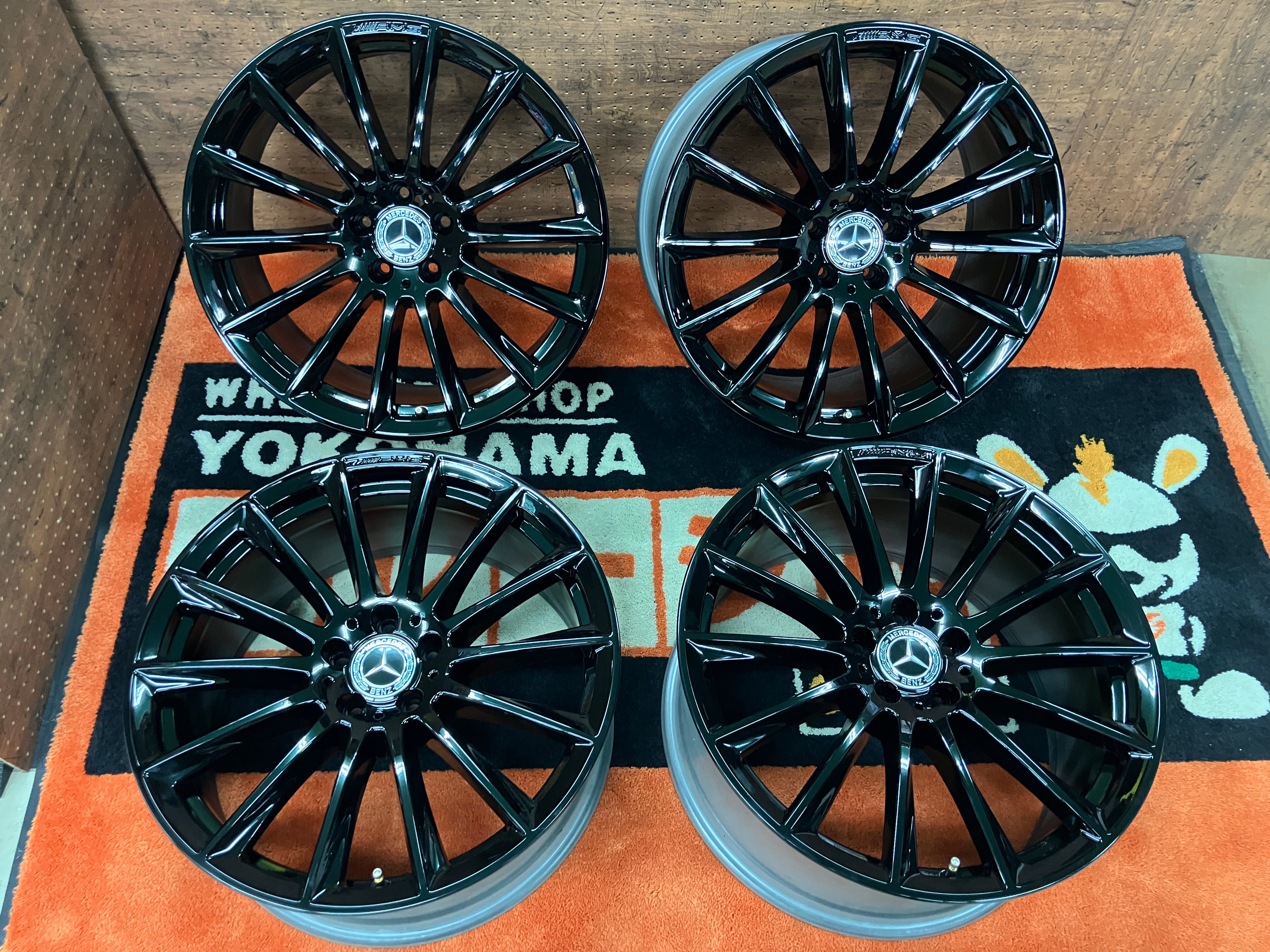 ◇ホイールのみ4本セット! 艶有黒! メルセデス・ベンツ純正 Sクラス