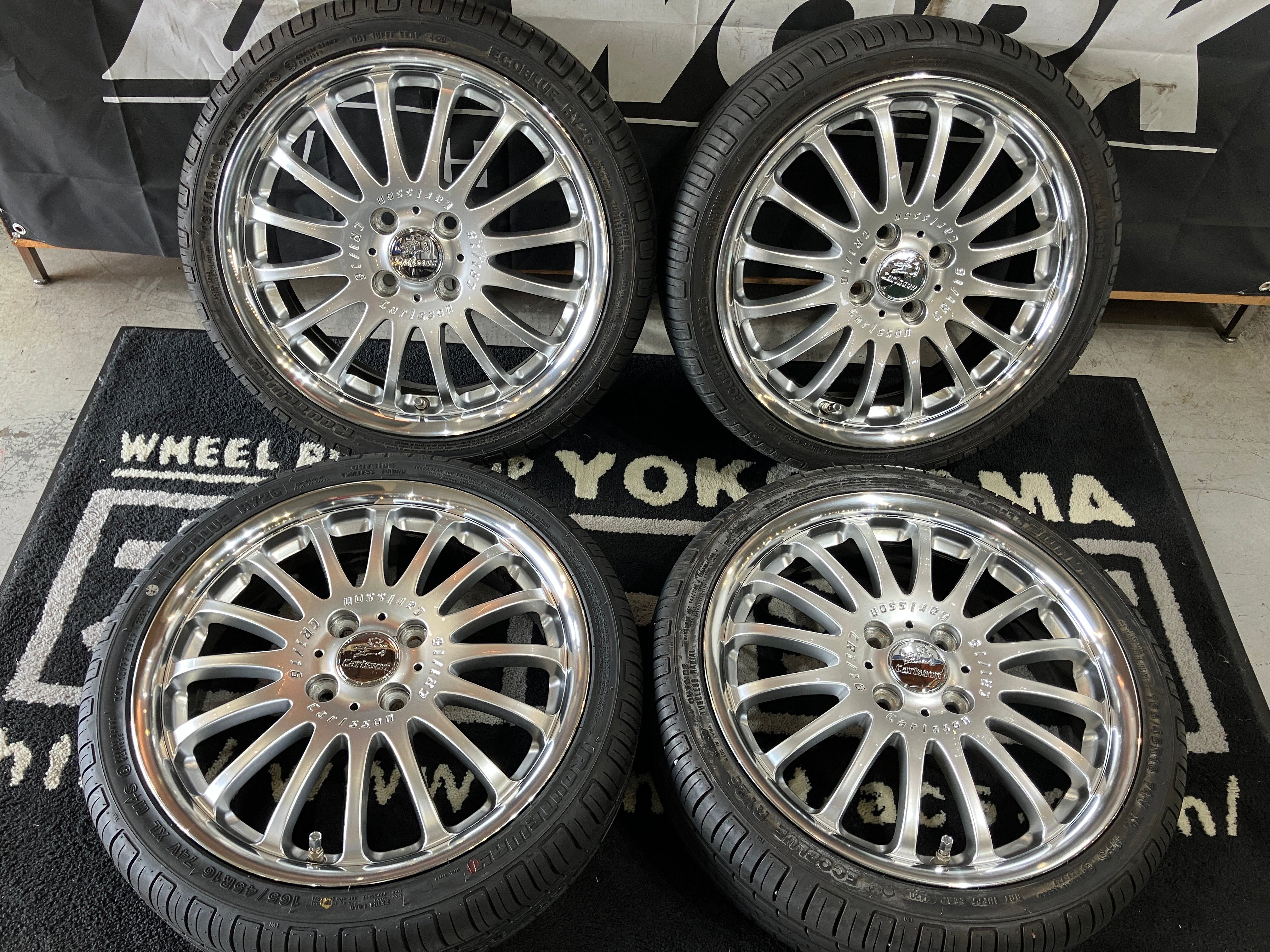 ◆夏用Set◆安心画像多数! 美品! 16インチ 5J ET45 100-4H カールソン1/16 エコラインBE 165/45R16 N-