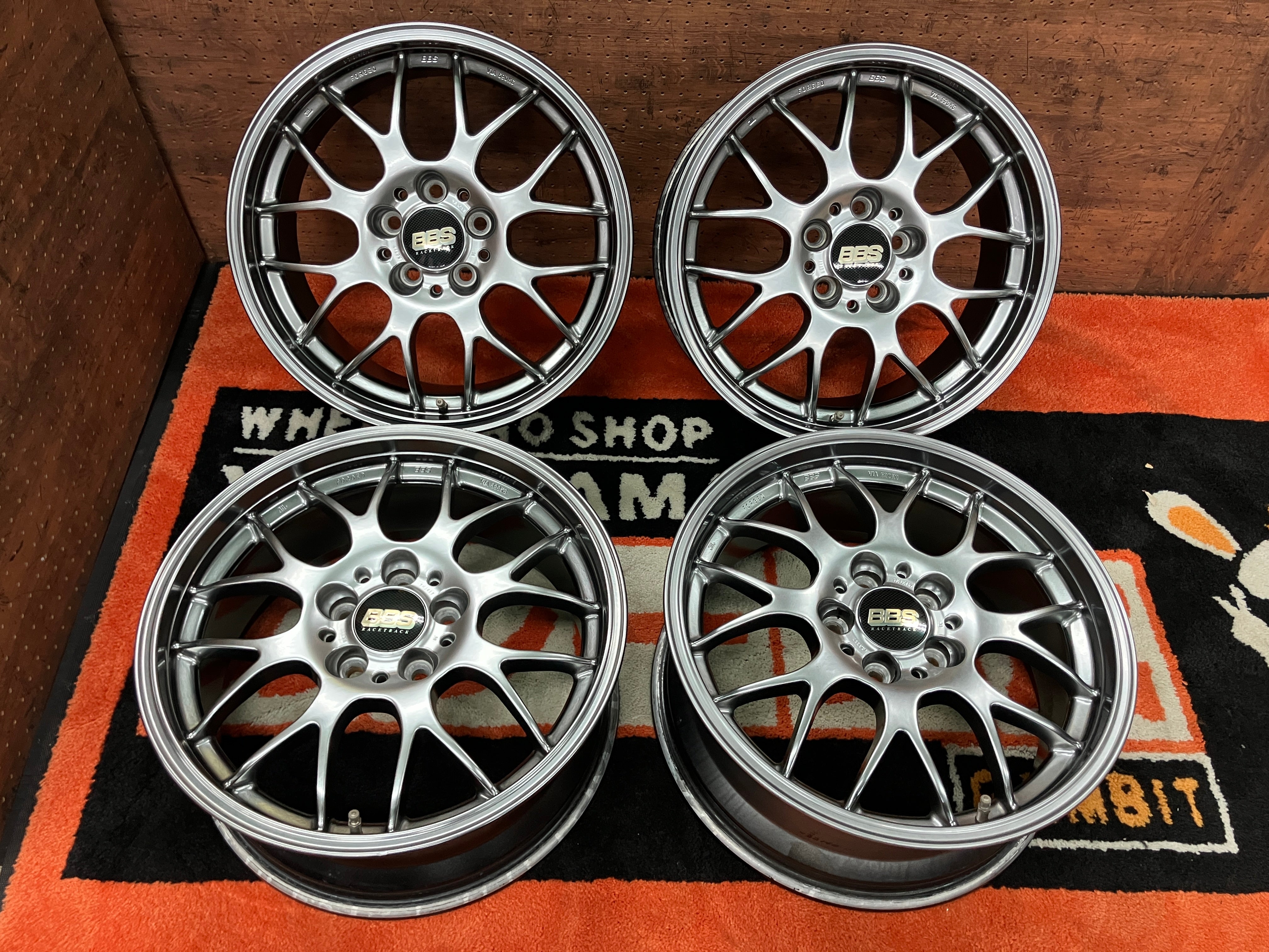 鍛造 軽量 BBS RG-R ホイール 4本 ☆ 7.5J-17 +48 PCD100 5穴