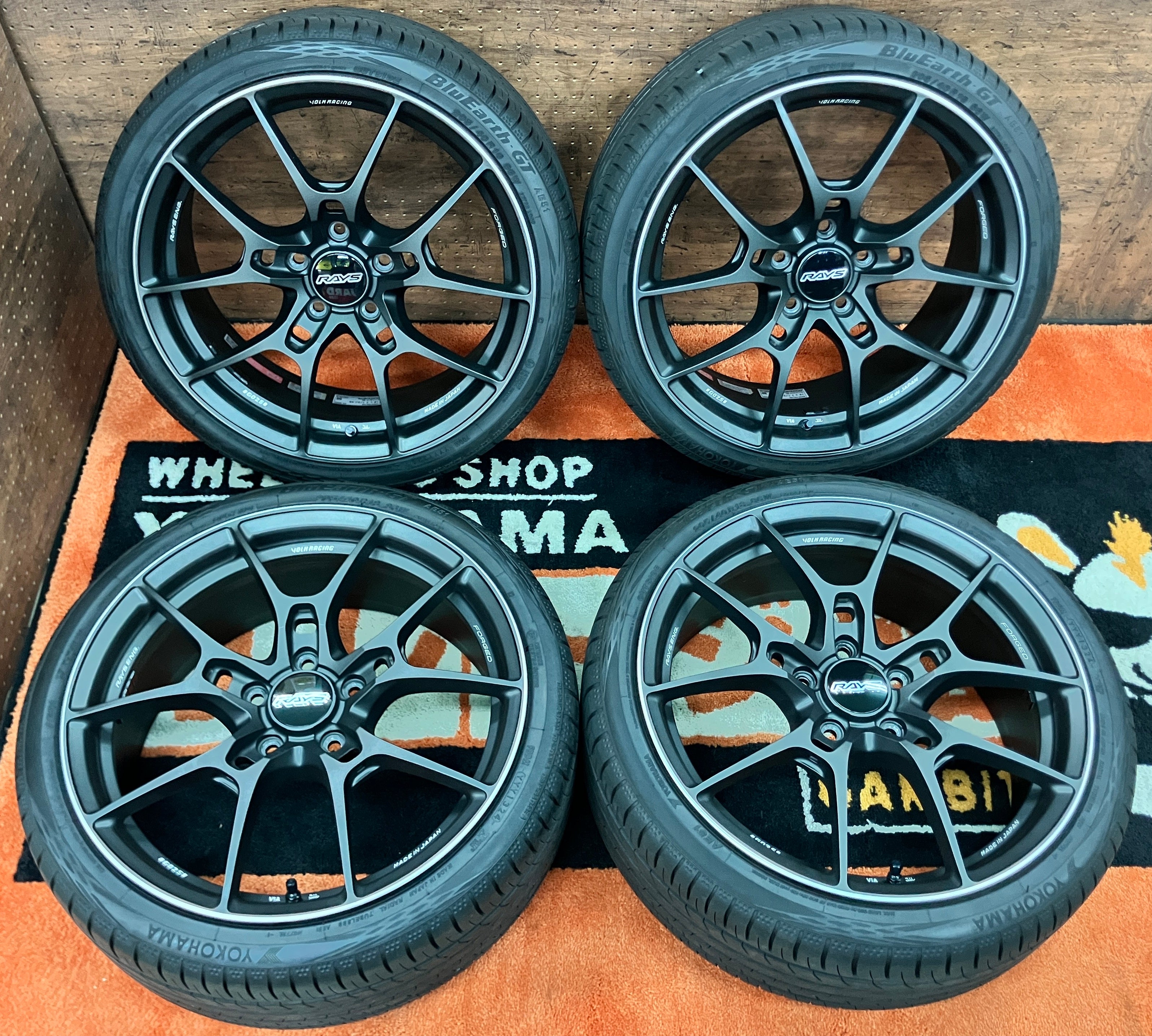 RAYS スポークデザインホイール & MICHELINタイヤ 18インチ ◇夏用Set◇安心画像多数! RAYSボルクレーシングG025 18inch 7.5J ET48