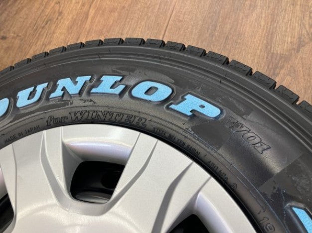 冬 ハイエース★カバー付き★トヨタ 純正【富山】195/80R15 LT 2023年 日本製 スタッドレス 車検対応 中古４本 200系 ハイエース純正 200 Ice X 新品 ハイエース200系用 スタッドレスタイヤ ホイール4本セット