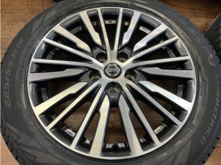 1 ν§ 冬用SET!! 日産 E52 エルグランド 純正 18インチ 7.5J+55 114.3