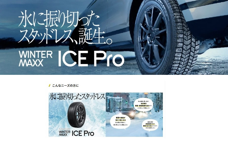DUNLOP WINTER MAXX ICE Pro (ダンロップ ウインターマックス アイス