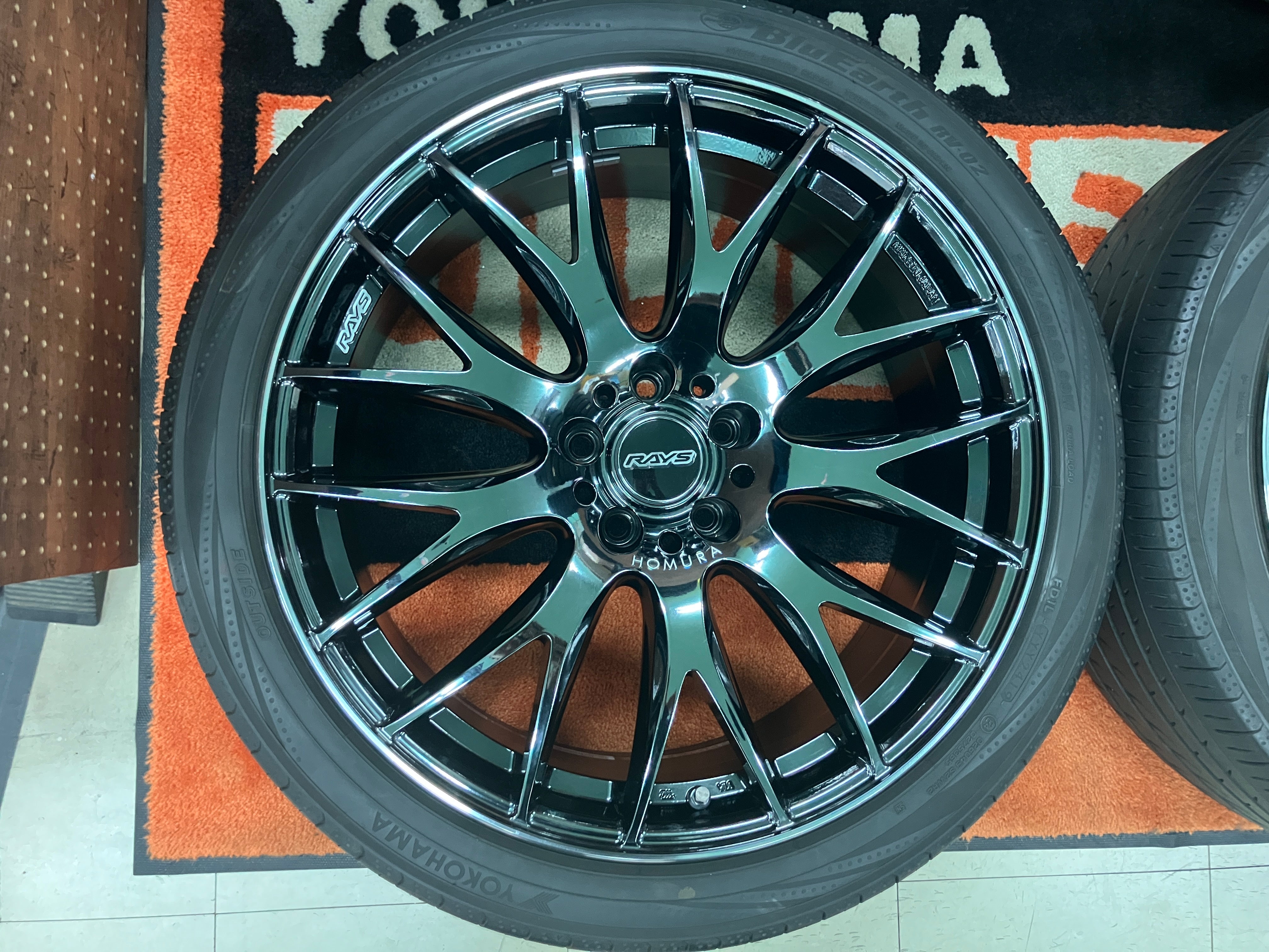 ◇夏用Set◇安心画像多数! RAYSレイズ ホムラ2×9 ジェットブラック 20インチ 8.5J ET38 245/40R20 アルファー –  ハマガレネットストア