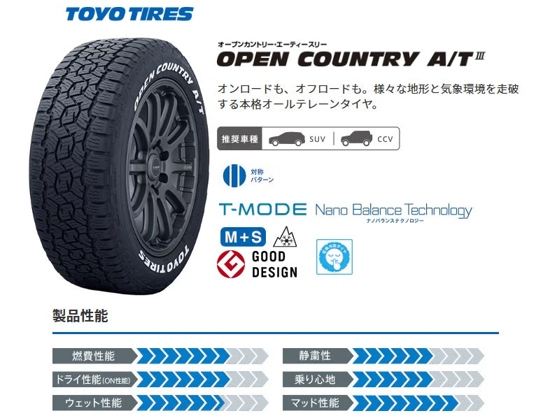 TOYO TIRES OPEN COUNTRY A/T IIIW (オープンカントリー) 185/65R15
