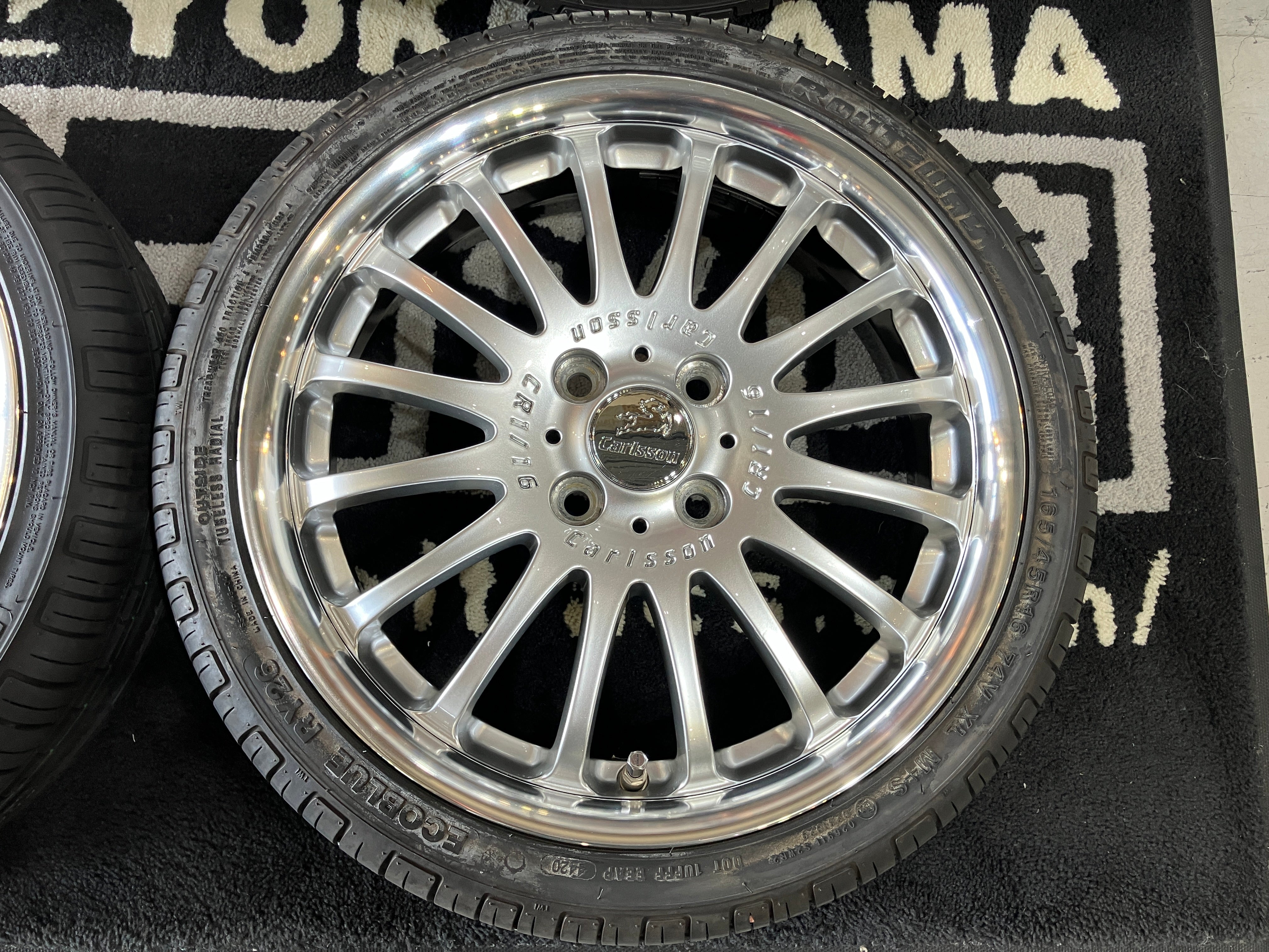 ◆夏用Set◆安心画像多数! 美品! 16インチ 5J ET45 100-4H カールソン1/16 エコラインBE 165/45R16 N-