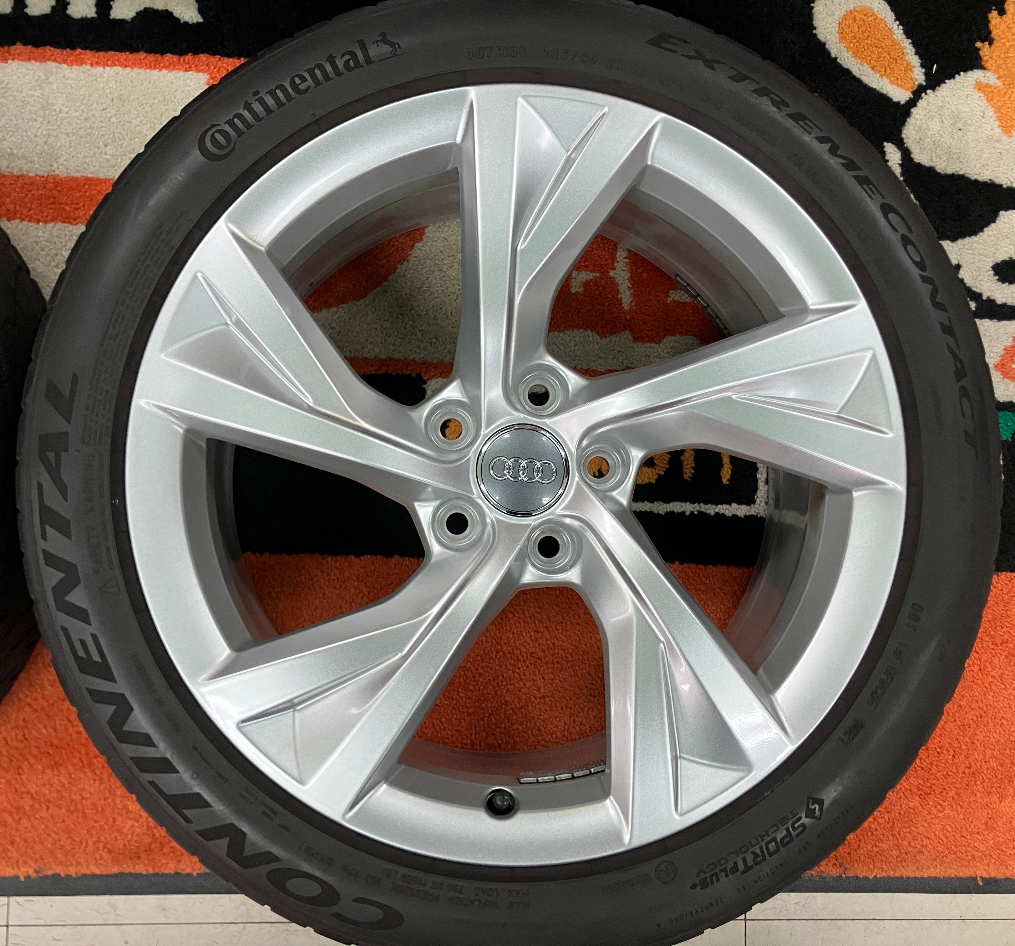 【極上中古】エッティンガー 4本セット 8J+52 コンチネンタル　MC5 245/40R18　検：AUDI アウディ TT 極上中古】エッティンガー 4本セット 8J+52 コンチネンタル MC5 245