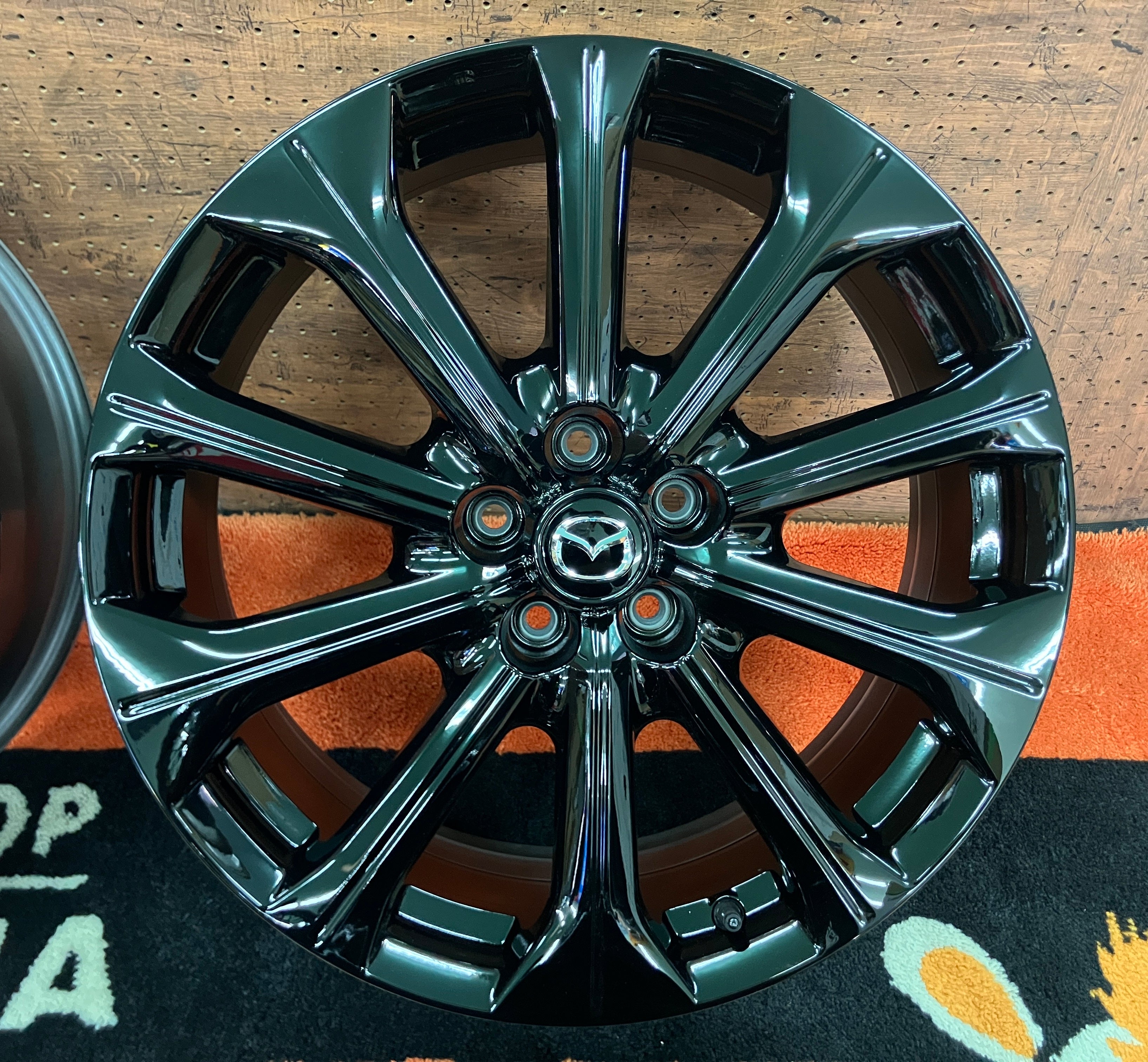 ◇ホイールのみ4本セット! 艶黒仕上げ済み! 20インチ マツダ純正 CX-60