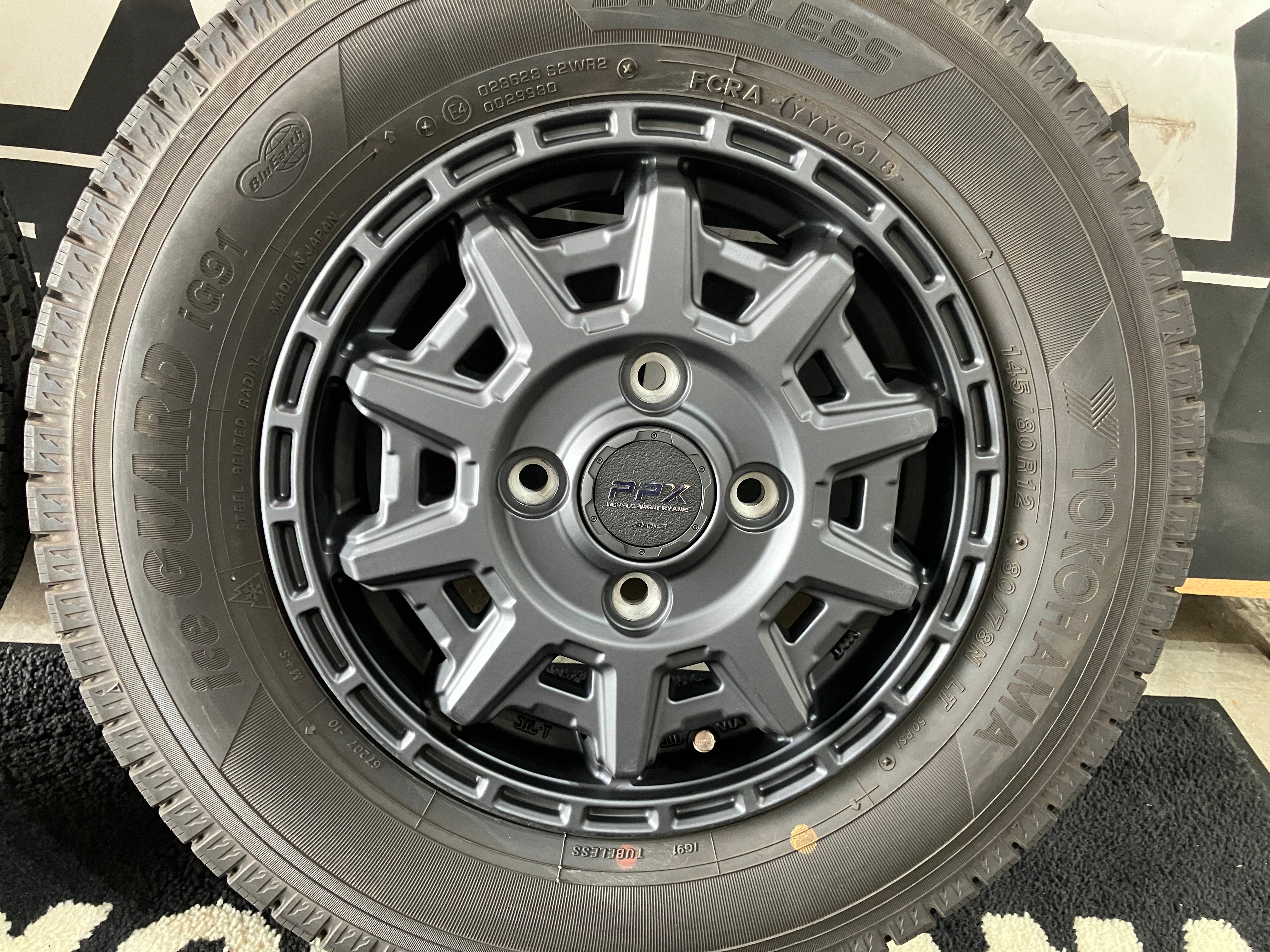 ◇冬用Set◇ 安心画像多数! 共豊PPX D10X 3.5J ET45 100-4H 145/80R12 ハイゼット エブリィ キャリィ –  ハマガレネットストア