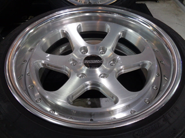 ◆希少!!CRS essex エセックス Type EL 2PC ブラッシュド 18×9J+20 139.7/6H ニットーNT555 G2