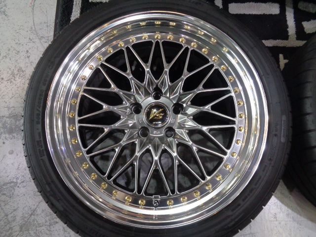 ◆極上 美品! WORK!VS XV 8.5J ET34 114.3-5H 245/40-20 245/40R20 ワークアルミホイール 高