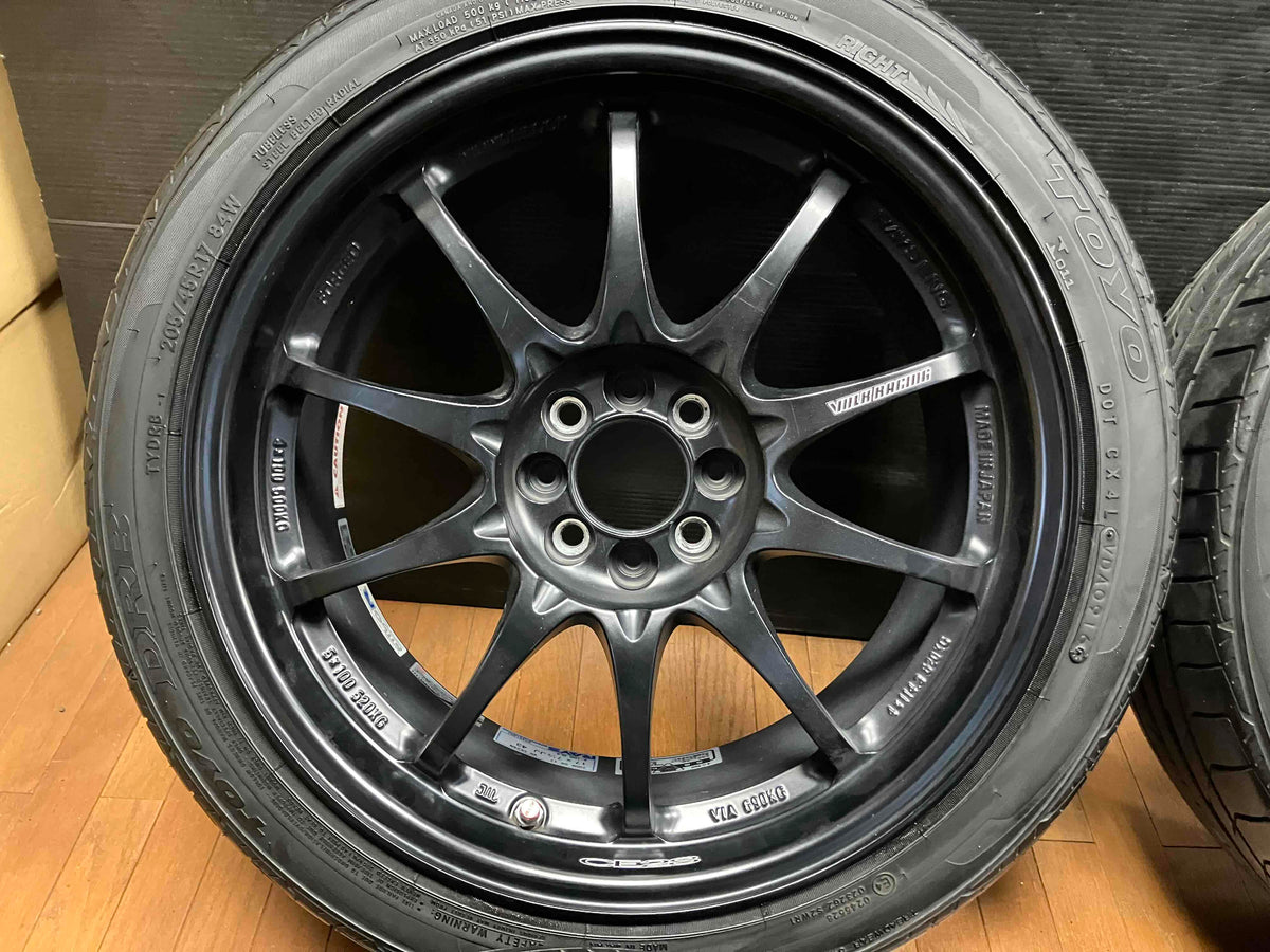 ◇RAYS VOLK CE28N 17インチ◇7.5J+43 4H100◇TOYO DRB 205/45R17 2016 