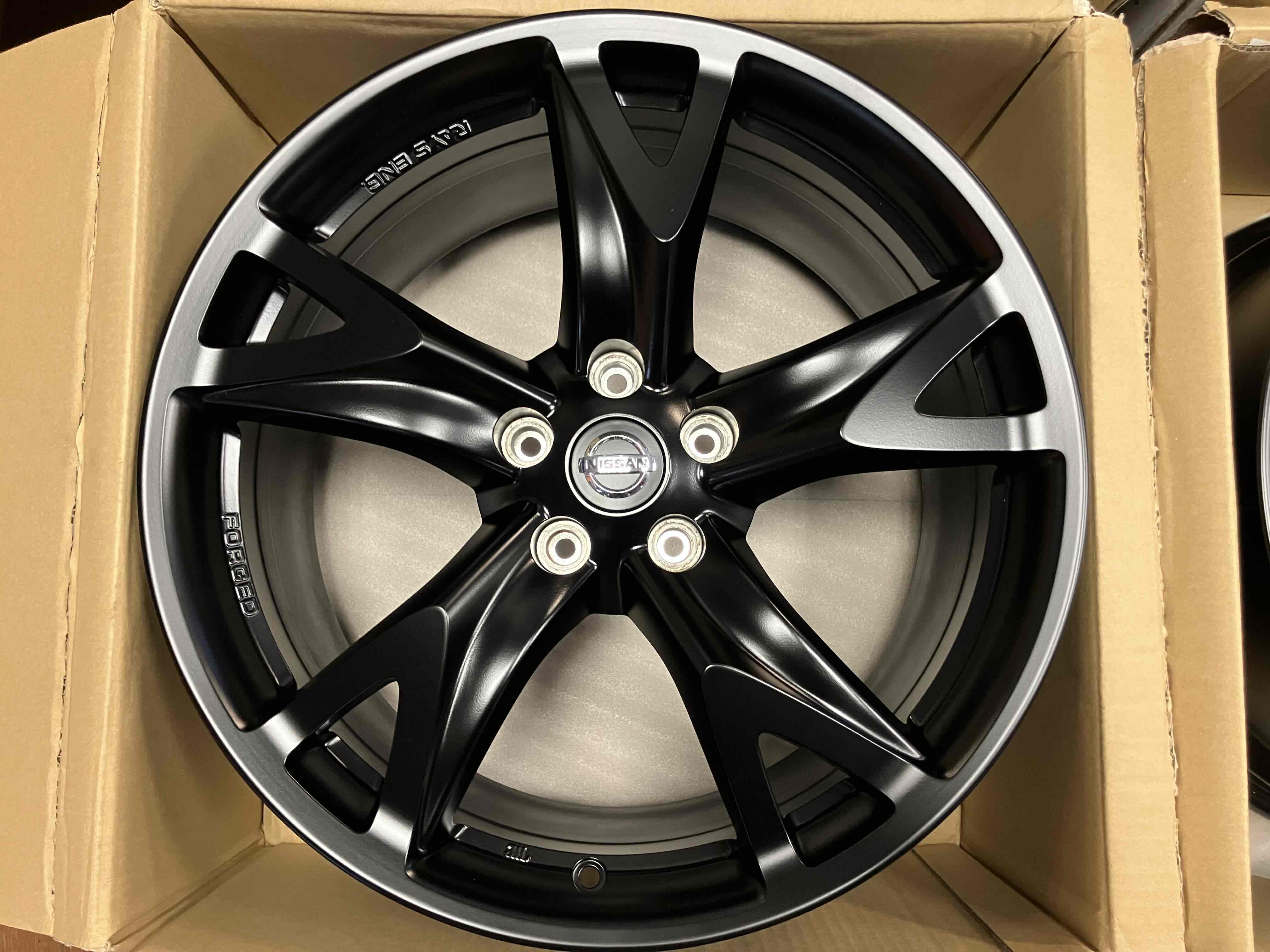 ◇NISSAN フェアレディZ34純正 19インチ RAYS鍛造◇ホイールのみ4本Set