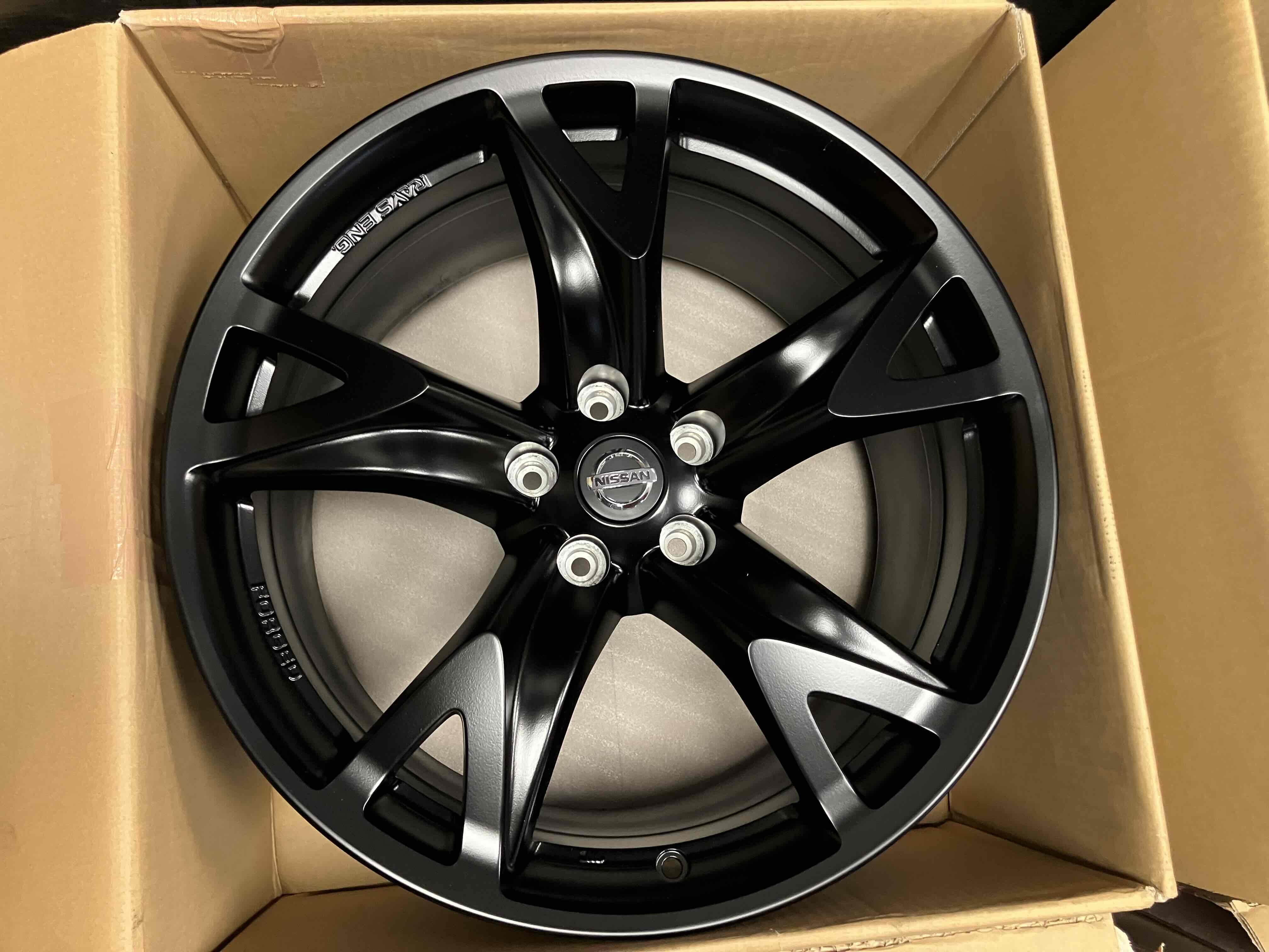 ◇NISSAN フェアレディZ34純正 19インチ RAYS鍛造◇ホイールのみ4本Set