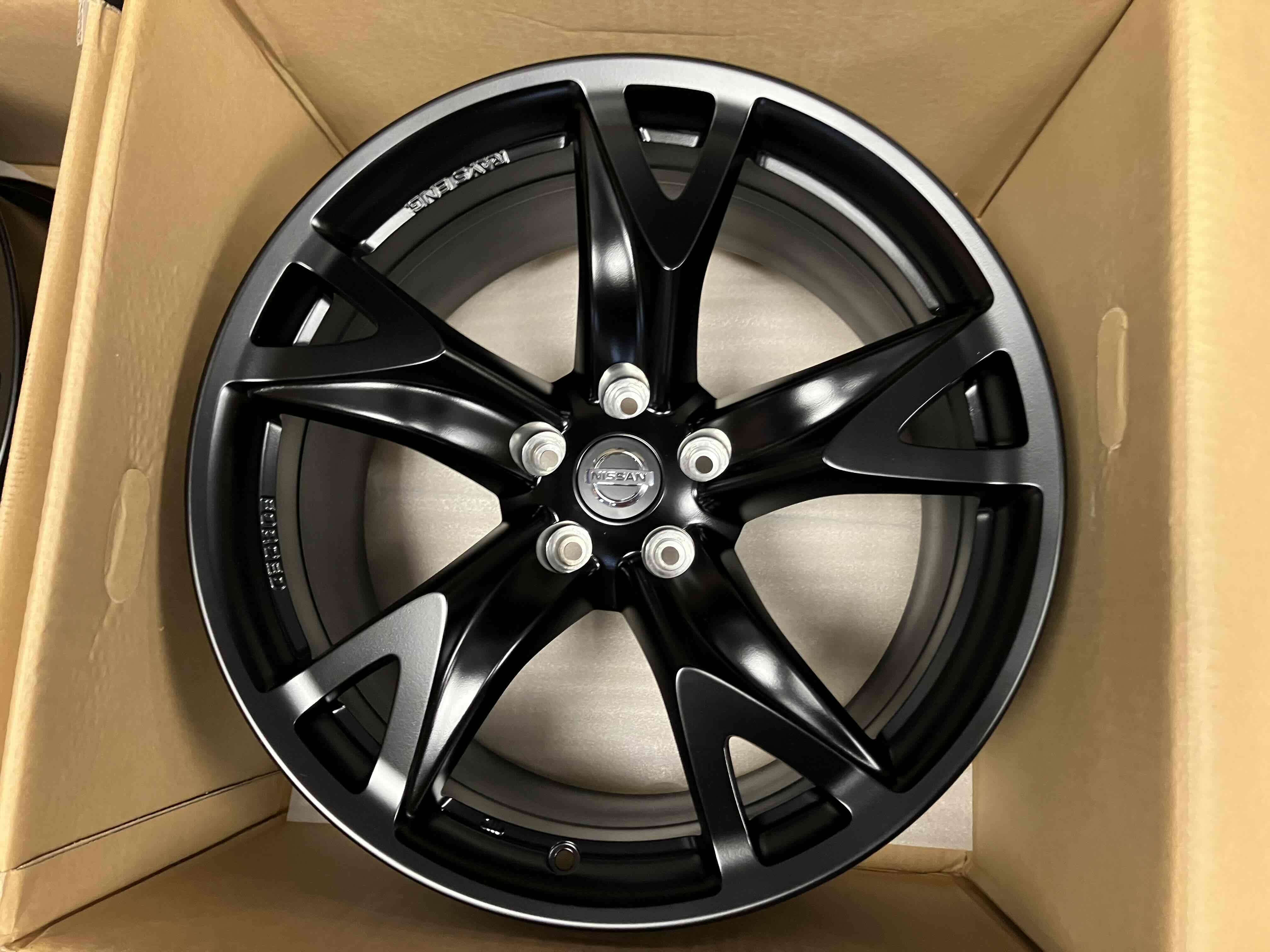 ◇NISSAN フェアレディZ34純正 19インチ RAYS鍛造◇ホイールのみ4本Set