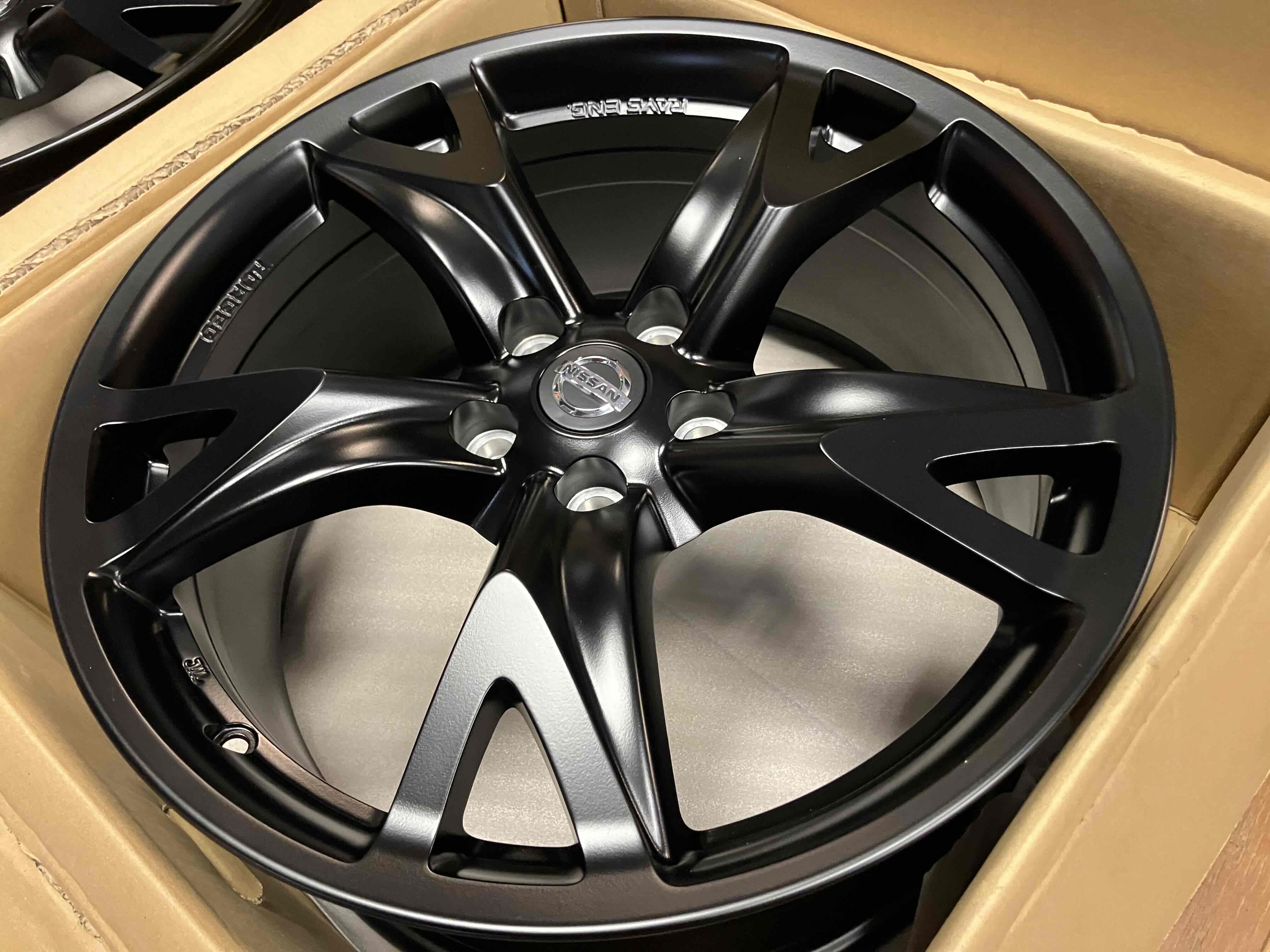 ◇NISSAN フェアレディZ34純正 19インチ RAYS鍛造◇ホイールのみ4本Set
