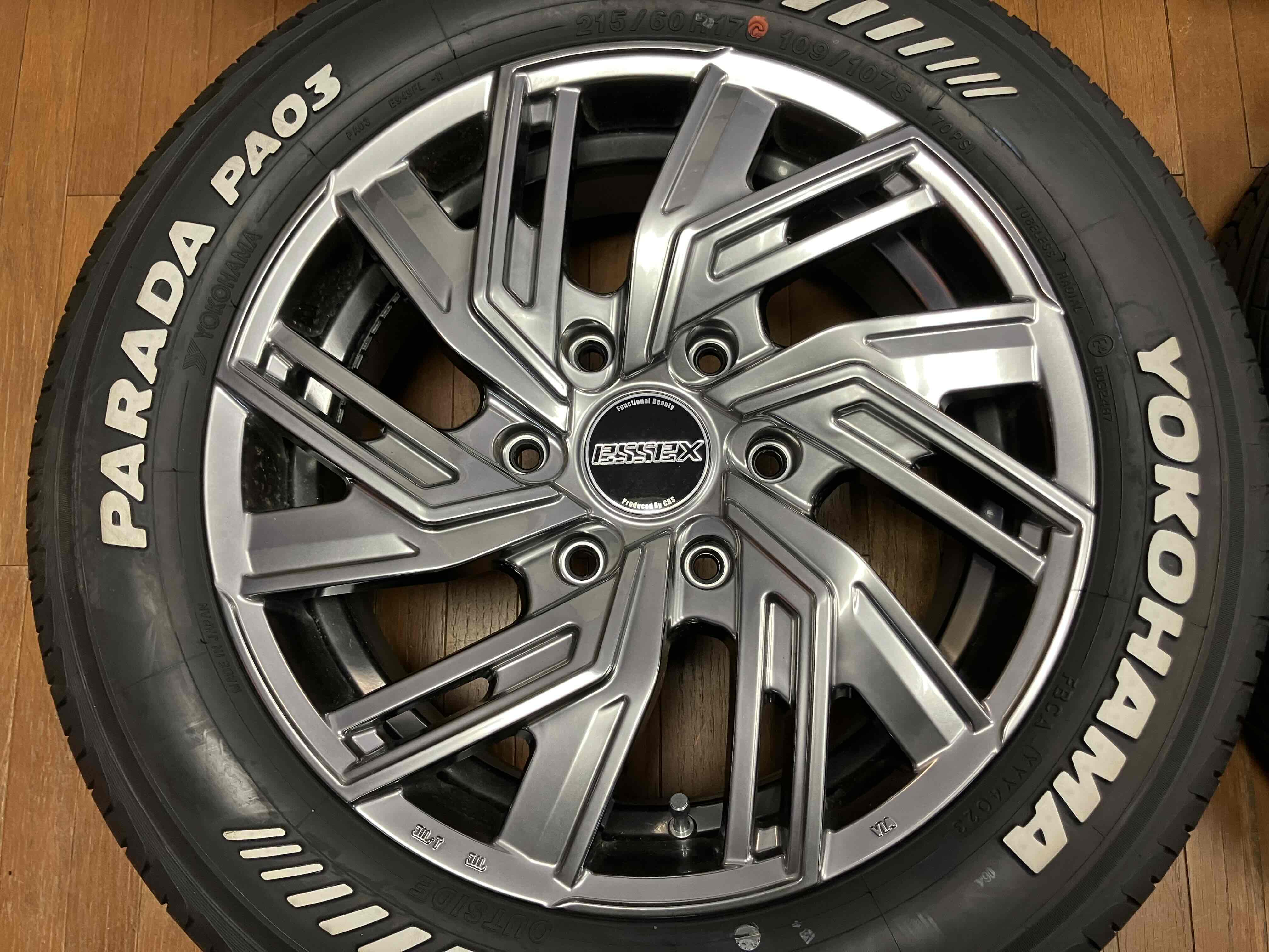 ◇美品!!エセックス ESSEX EW17 17インチ◇6.5J+38 6H139.7◇パラダ