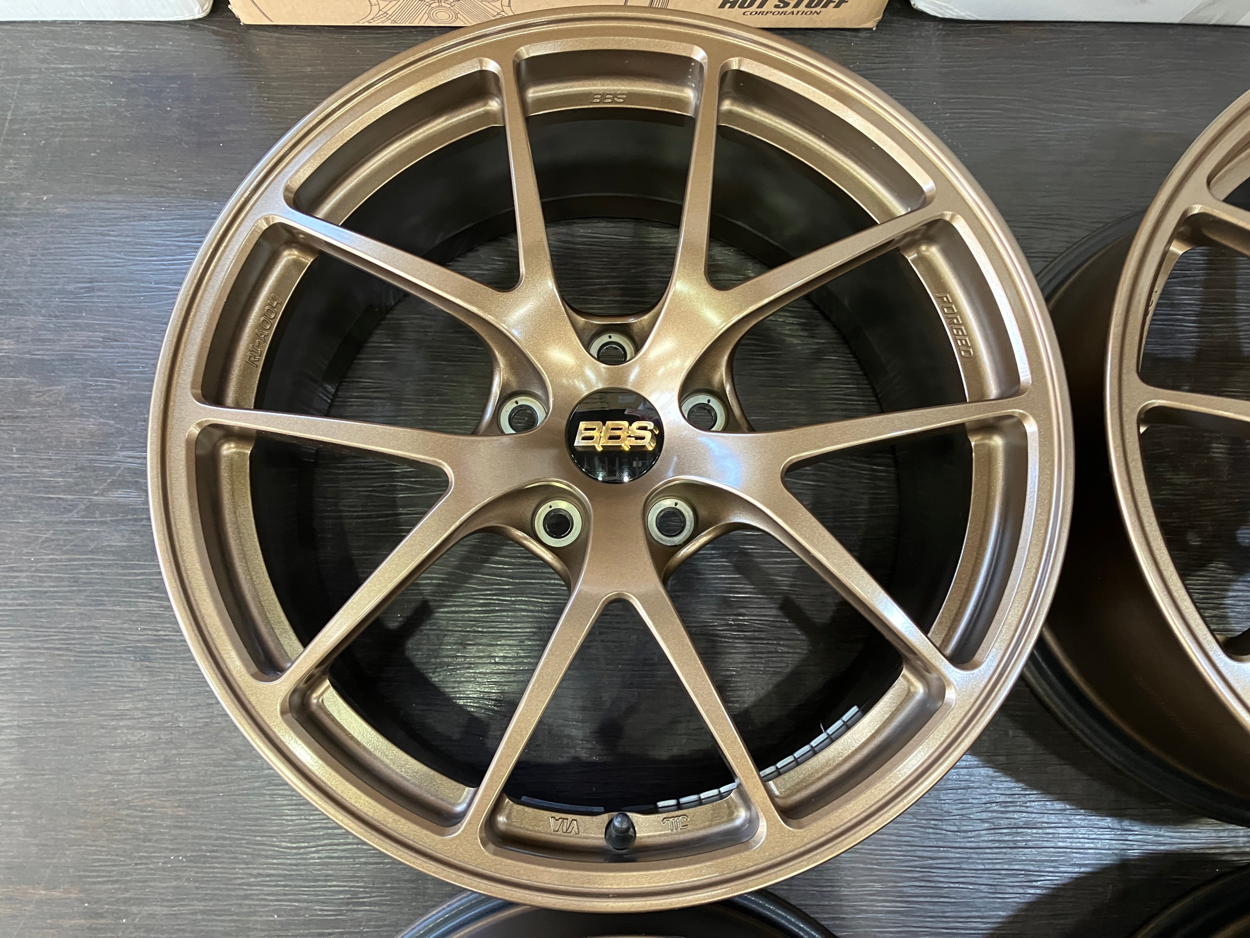 ☆美品!BBS RI-A004 8.5J+40 114.3/5H 軽量 鍛造 FORGED WRX S4 GR