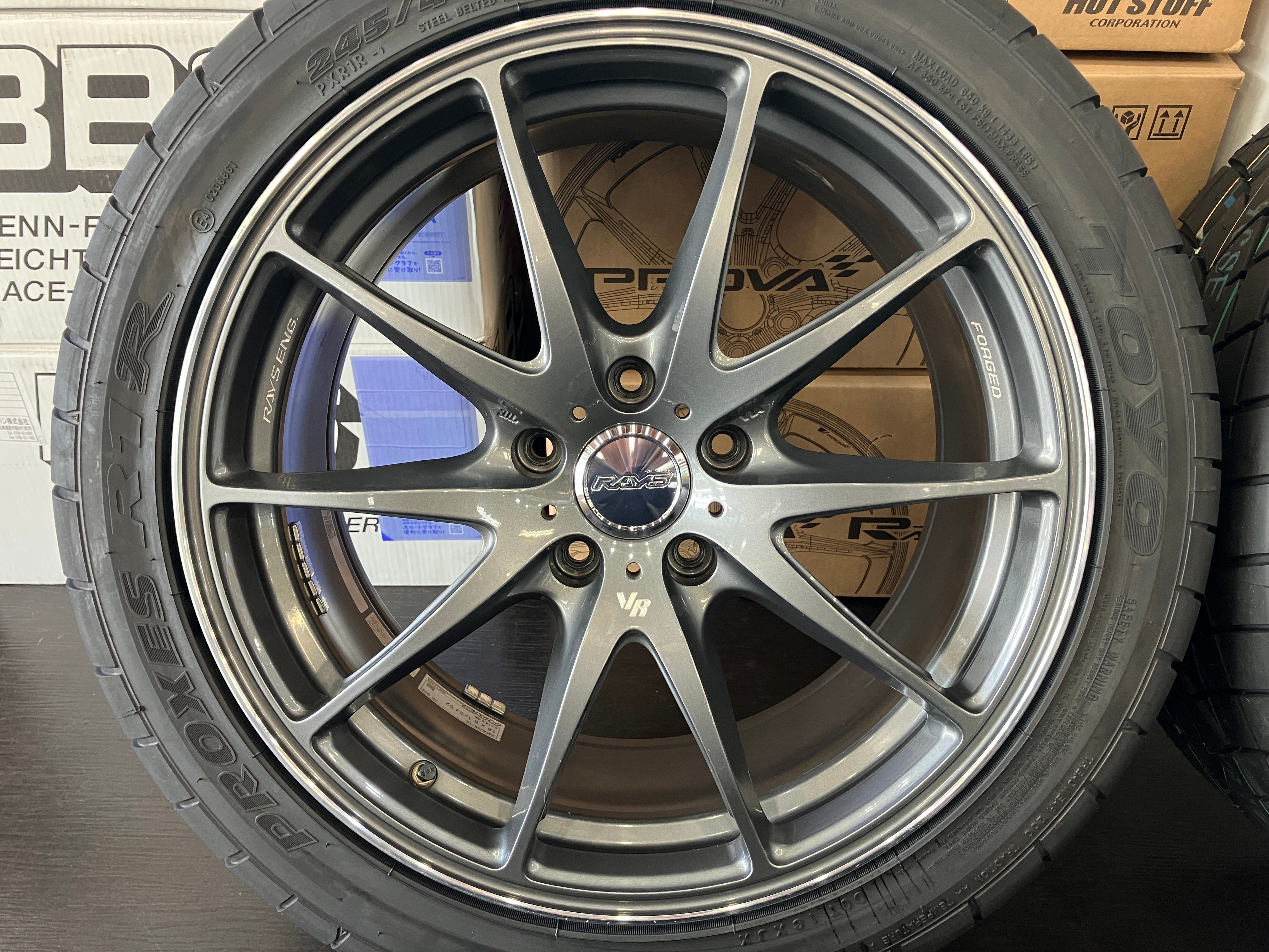 ☆SALE! 美品! 軽量鍛造 オプションカラー? レイズ RAYS VOLK VR G25