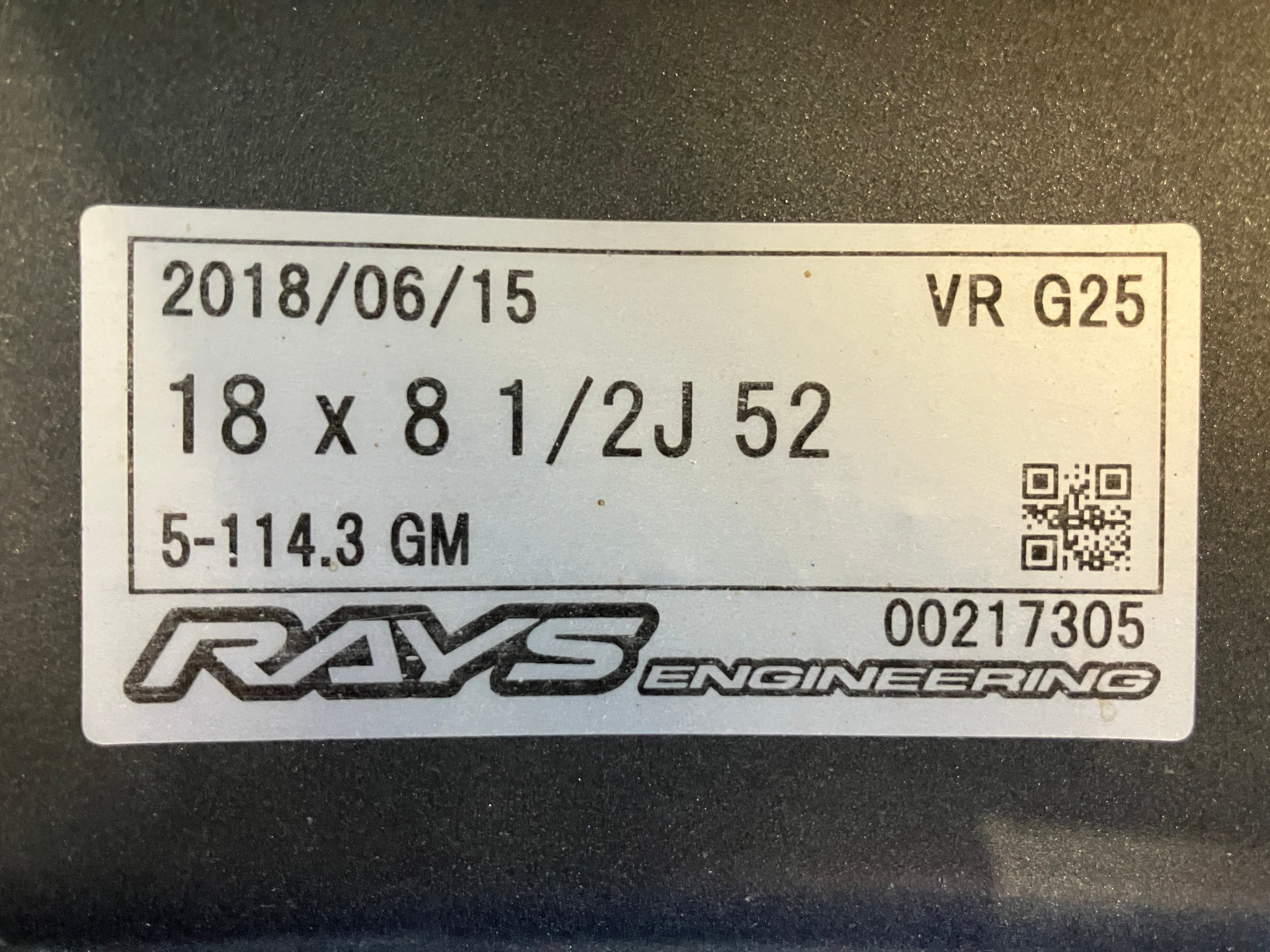 ☆SALE! 美品! 軽量鍛造 オプションカラー? レイズ RAYS VOLK VR G25