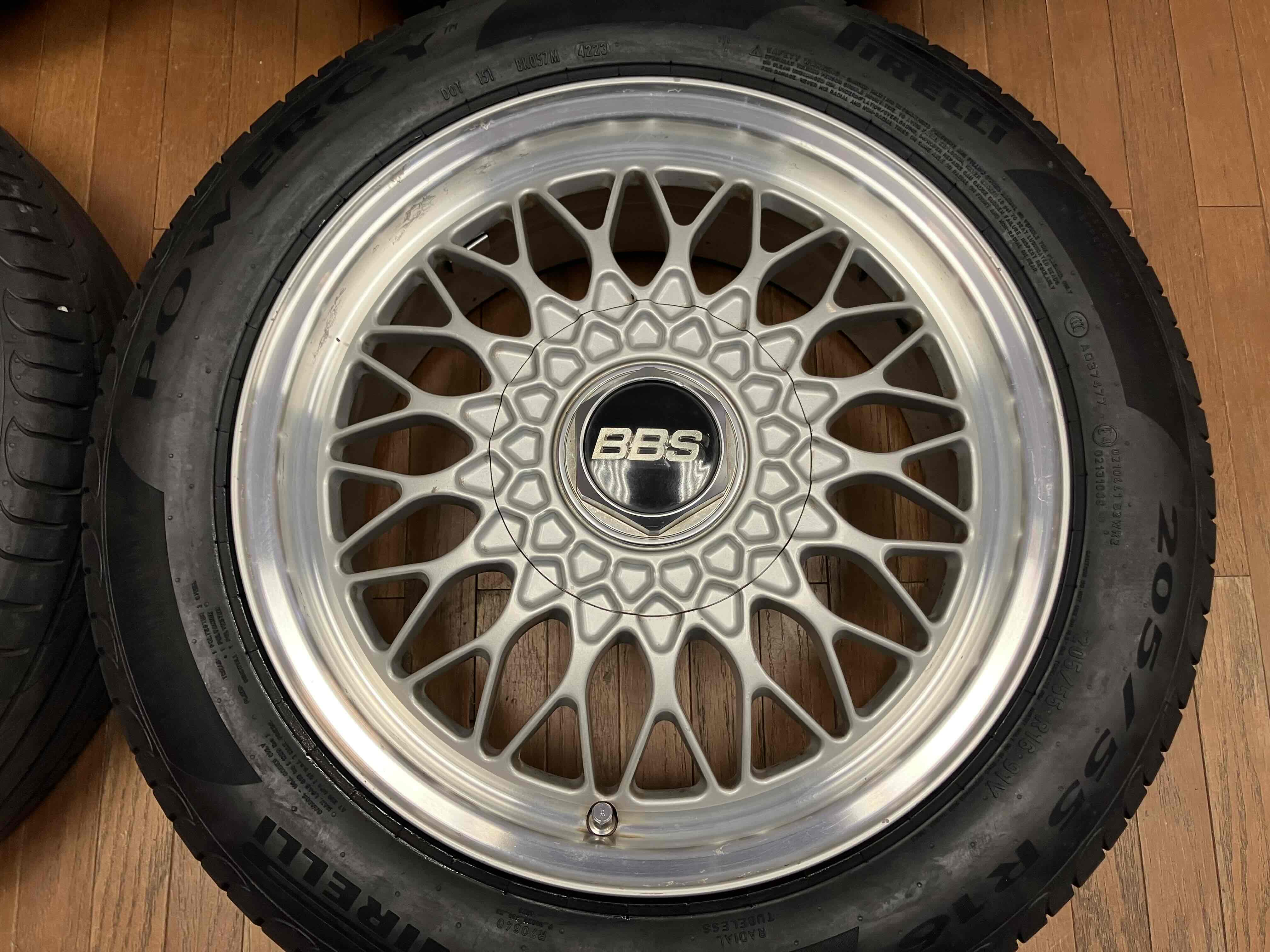 BBSタイヤ4本セット 7J×16 205&frasl;55r16 旧車 ホイールセット