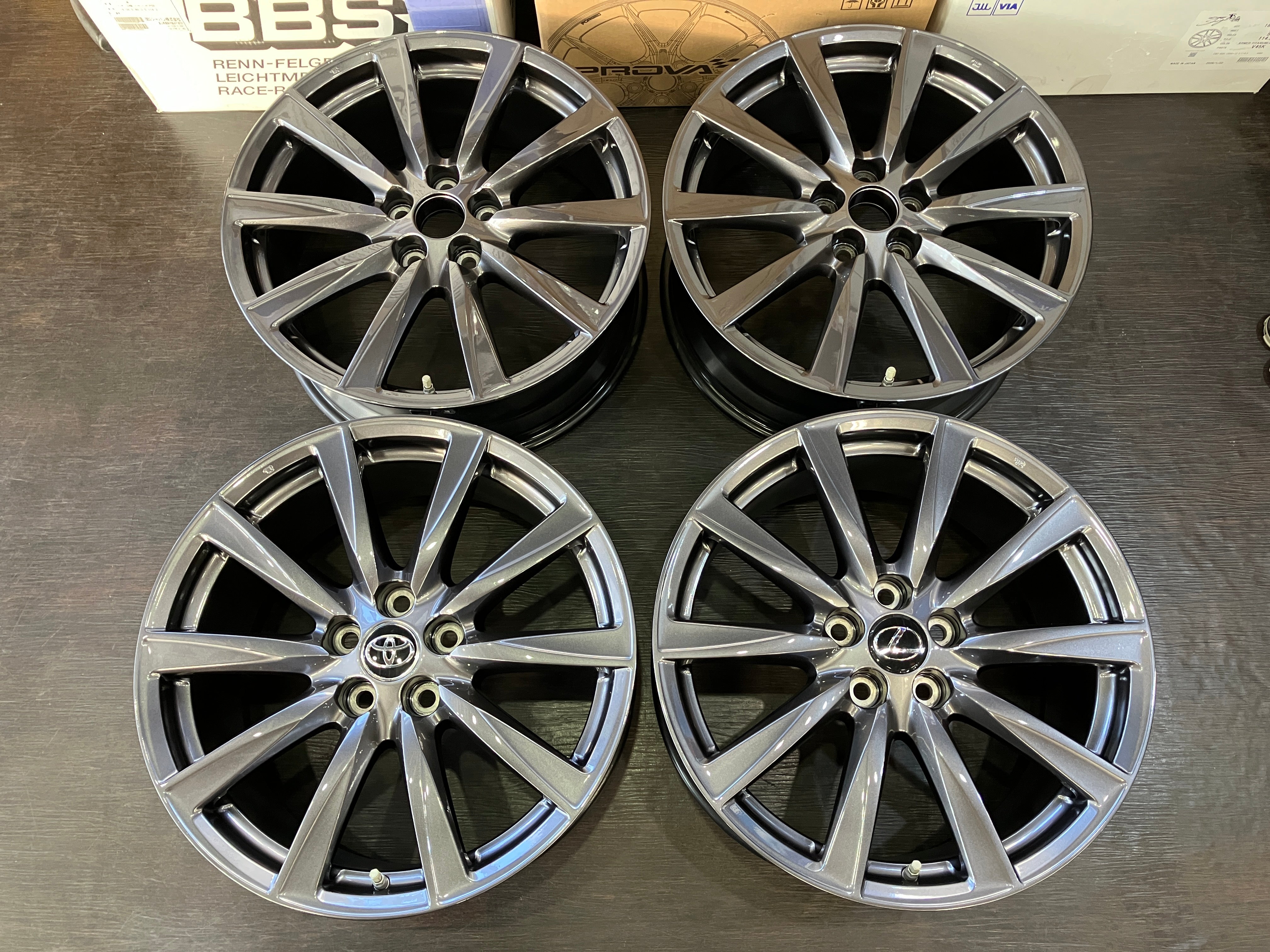 レクサス　is 後期　純正ホイール　4本　19インチ　LEXUS LEXUS レクサス IS E30系 F スポーツ 後期 純正 中古ホイール 4本 8.5