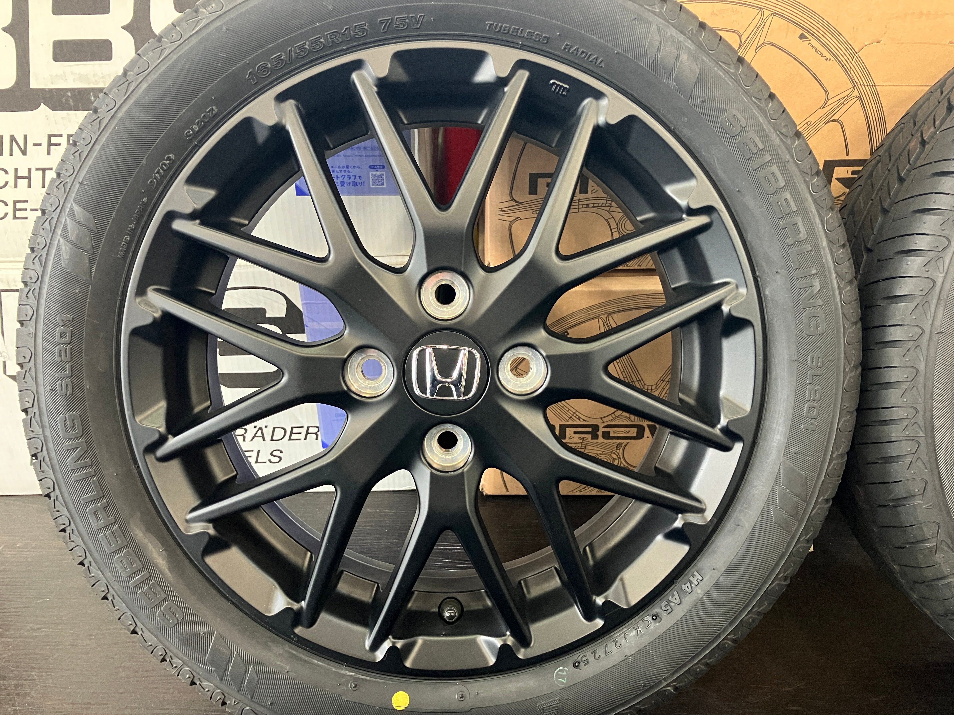 ☆新品国産BSタイヤSET! N-ONE RS 純正 15インチ 4.5J +45 100/4