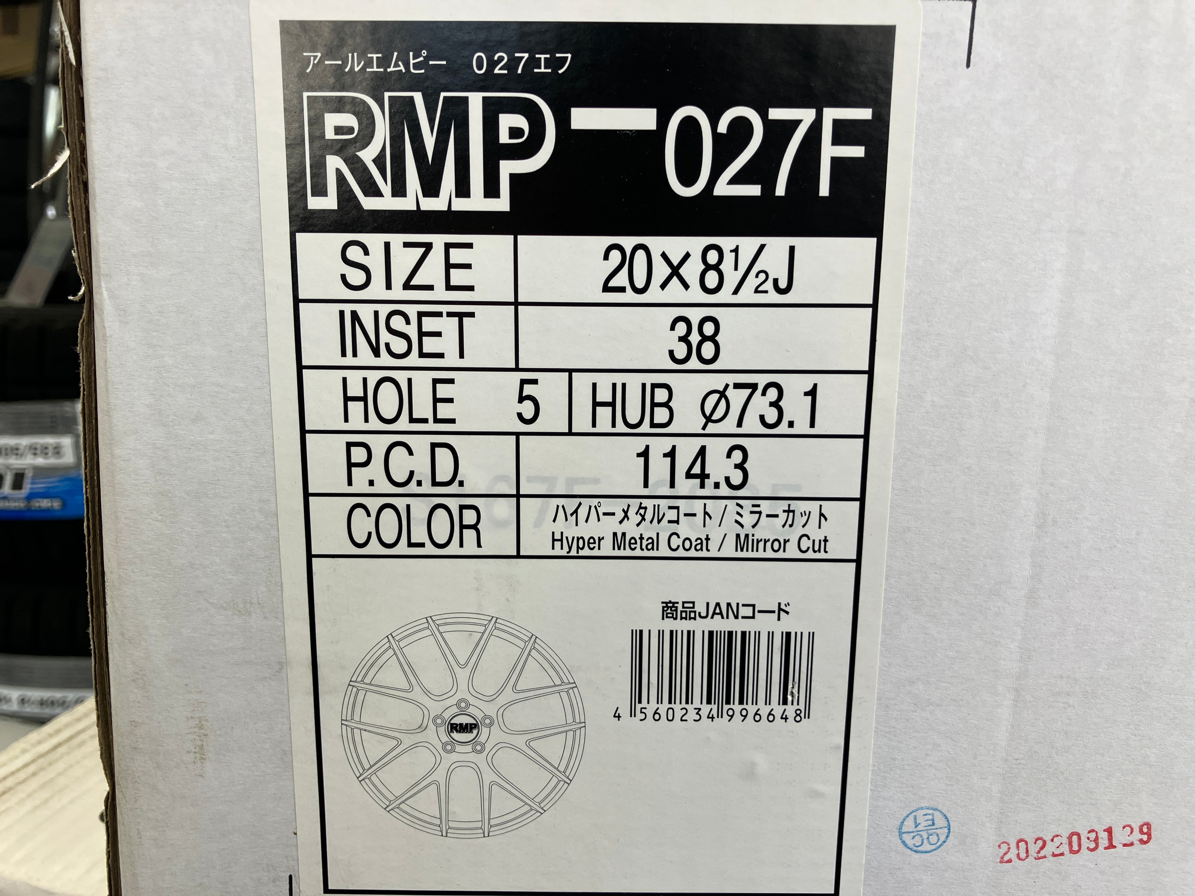 ☆未使用展示品 MID WHEEL RMP 027F マルカ 20インチ 8.5J +38 114.3/5