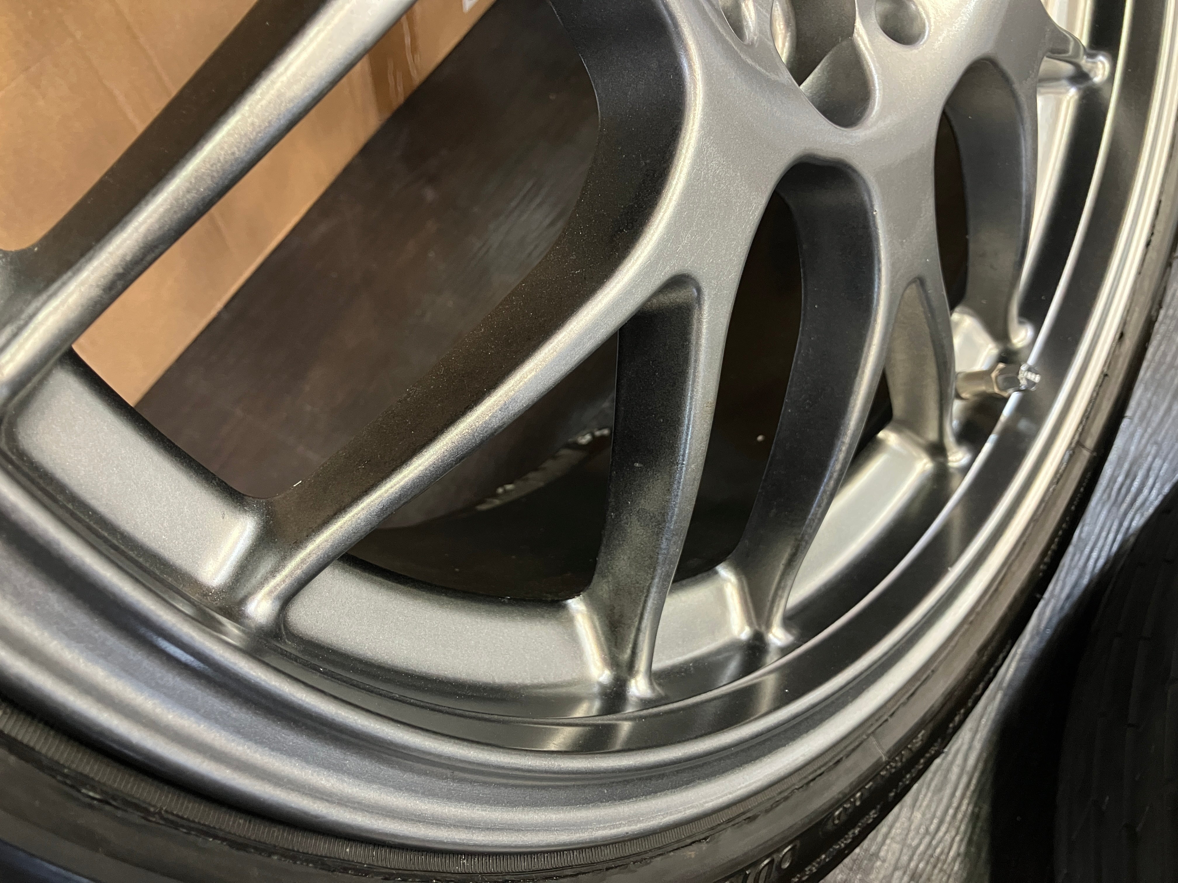 ☆高級鍛造 手直し済良品 深溝タイヤ付4本SET BBS RG-R RG747 18インチ