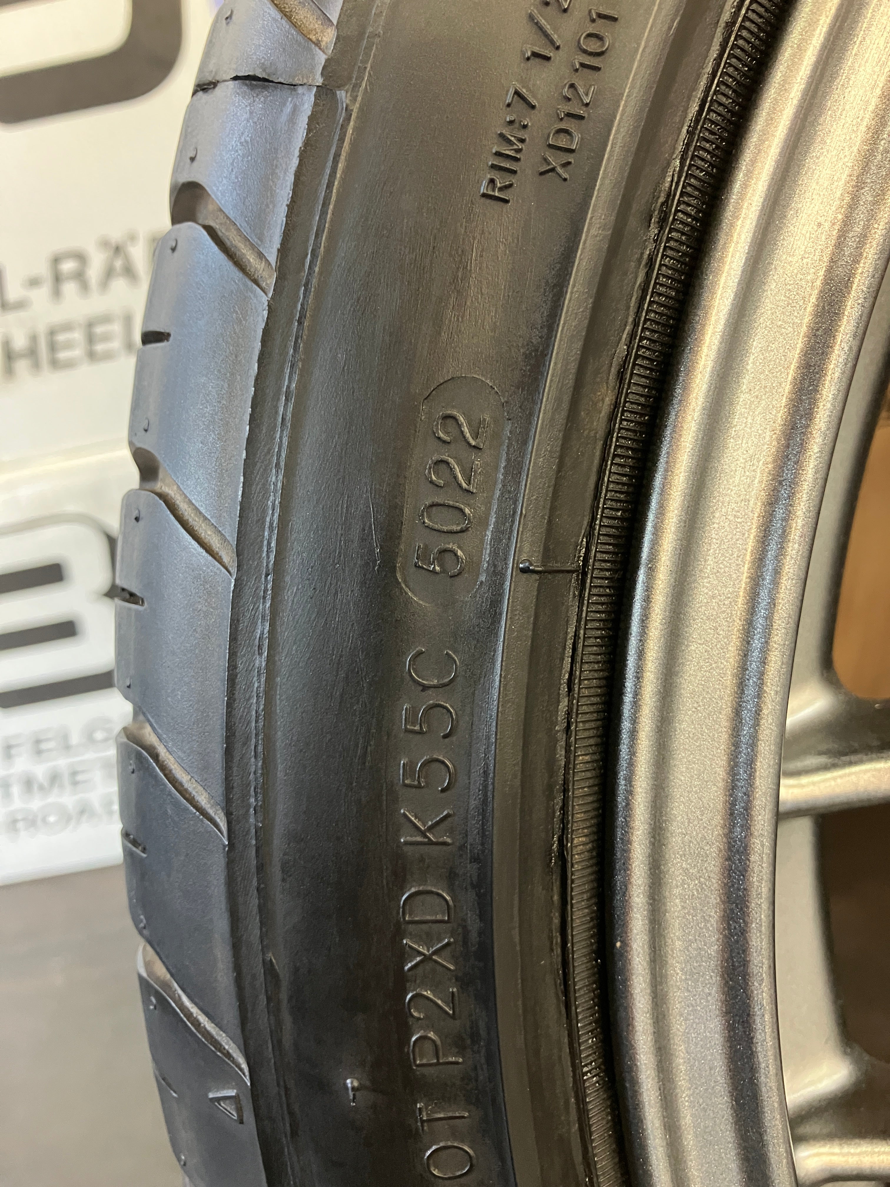 ☆高級鍛造 手直し済良品 深溝タイヤ付4本SET BBS RG-R RG747 18インチ