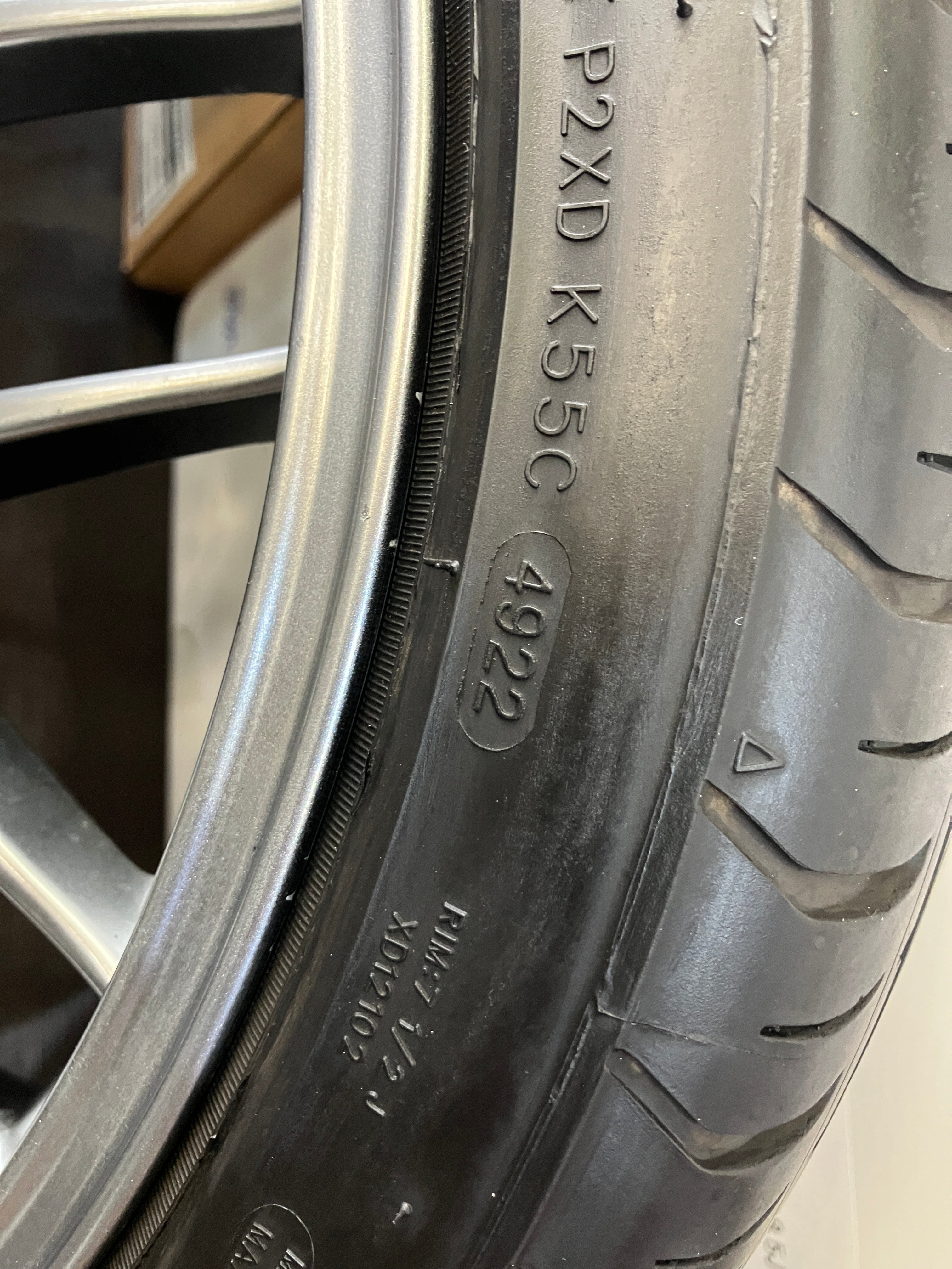 ☆高級鍛造 手直し済良品 深溝タイヤ付4本SET BBS RG-R RG747 18インチ